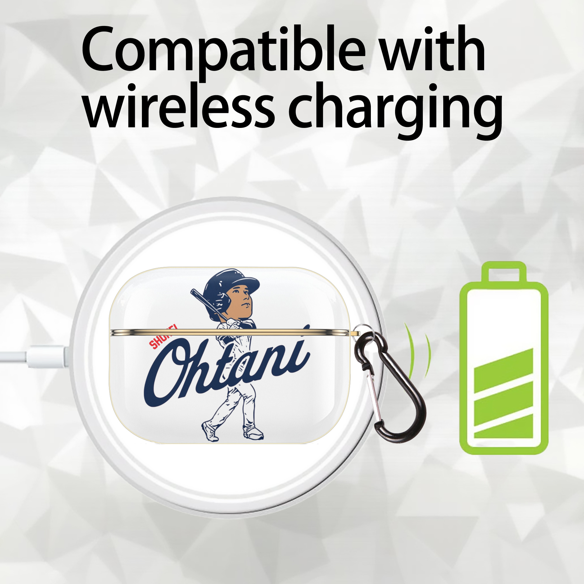  Luxury Gold AirPods Pro Case With Keychain, Flexible PC Material, Full Protection, Precise Cutouts, Anti-Fingerprint, Washable, Durable Design