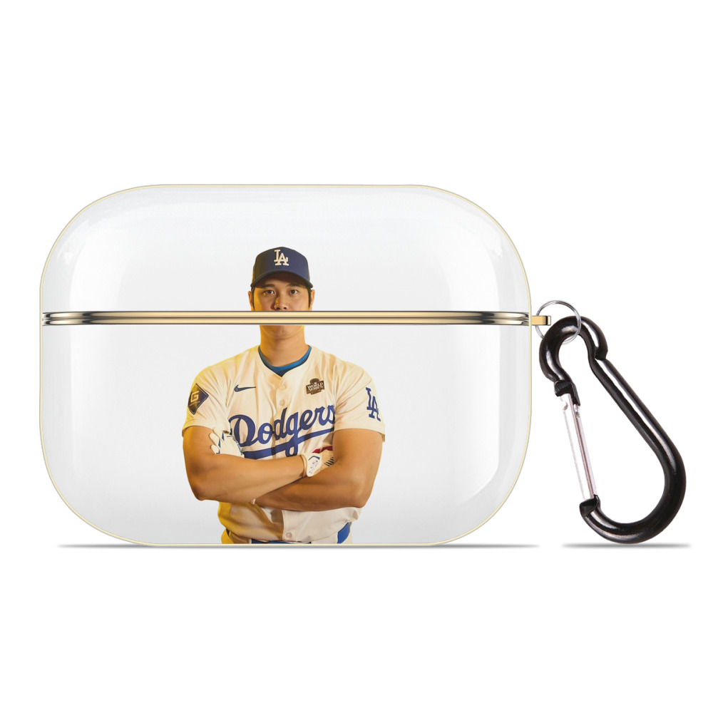  Luxury Gold AirPods Pro Case With Keychain, Flexible PC Material, Full Protection, Precise Cutouts, Anti-Fingerprint, Washable, Durable Design