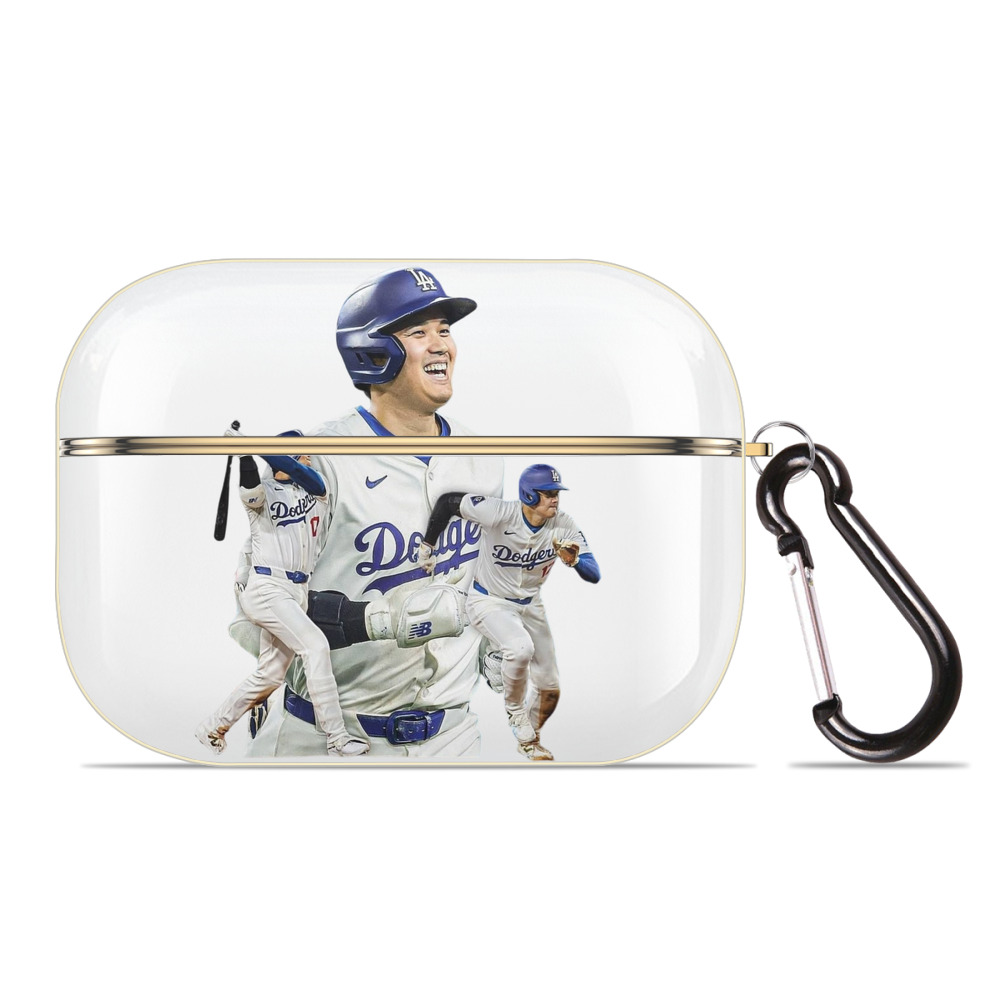  Luxury Gold AirPods Pro Case With Keychain, Flexible PC Material, Full Protection, Precise Cutouts, Anti-Fingerprint, Washable, Durable Design