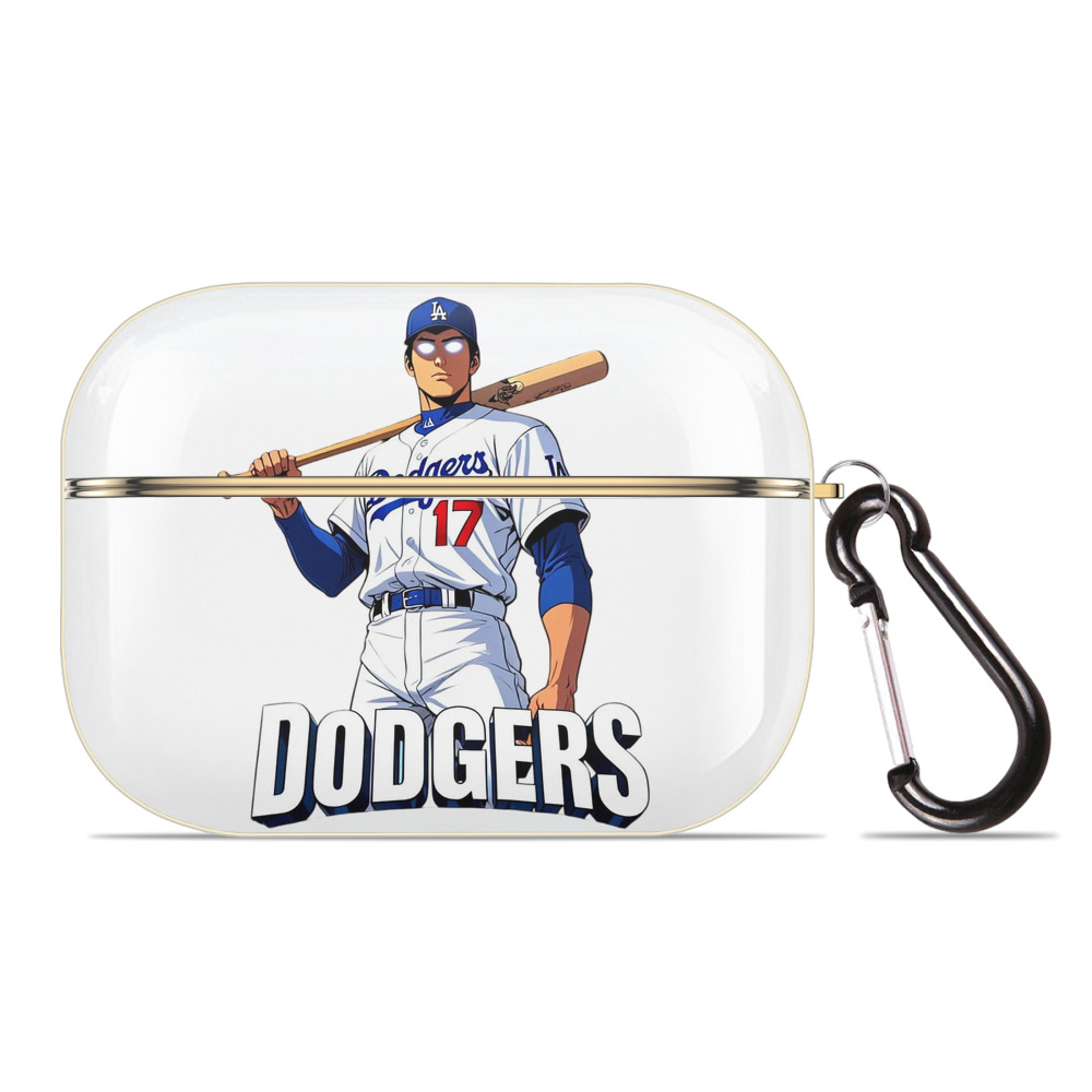  Luxury Gold AirPods Pro Case With Keychain, Flexible PC Material, Full Protection, Precise Cutouts, Anti-Fingerprint, Washable, Durable Design