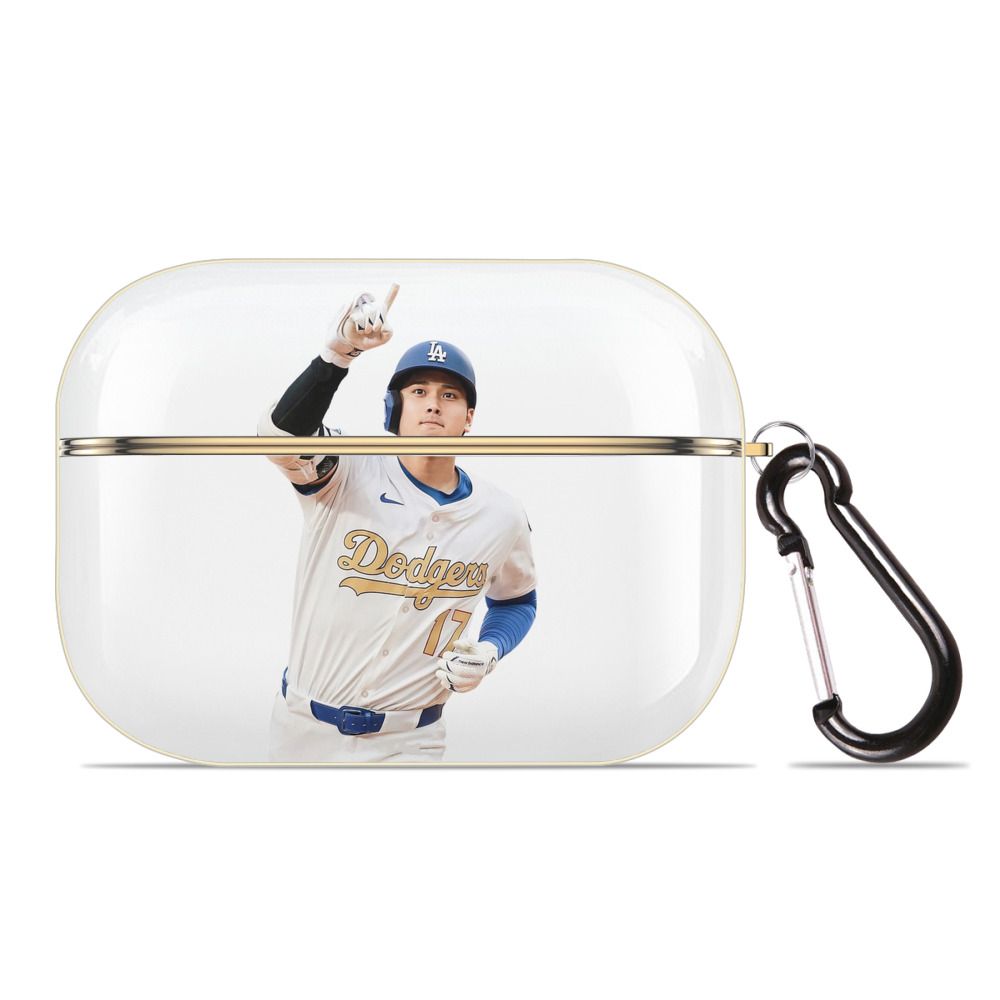  Luxury Gold AirPods Pro Case With Keychain, Flexible PC Material, Full Protection, Precise Cutouts, Anti-Fingerprint, Washable, Durable Design