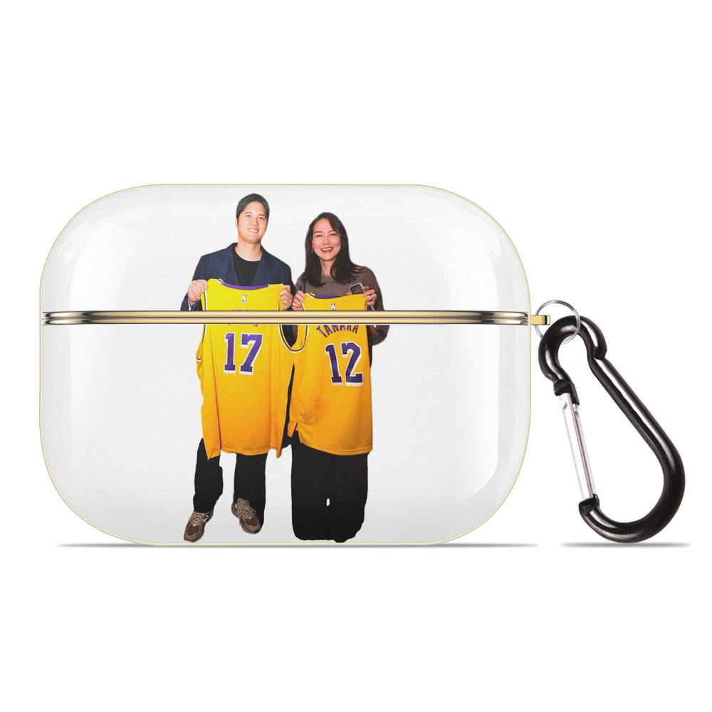  Luxury Gold AirPods Pro Case With Keychain, Flexible PC Material, Full Protection, Precise Cutouts, Anti-Fingerprint, Washable, Durable Design