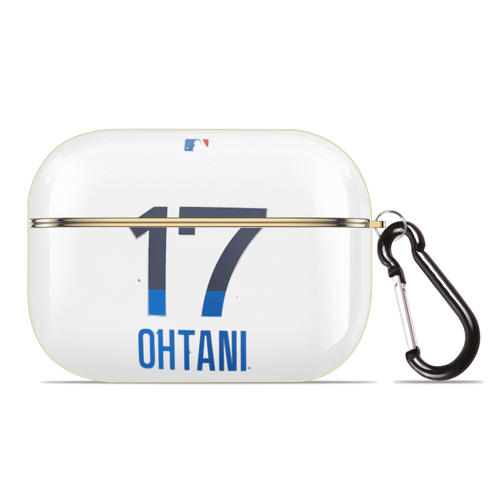  Luxury Gold AirPods Pro Case With Keychain, Flexible PC Material, Full Protection, Precise Cutouts, Anti-Fingerprint, Washable, Durable Design