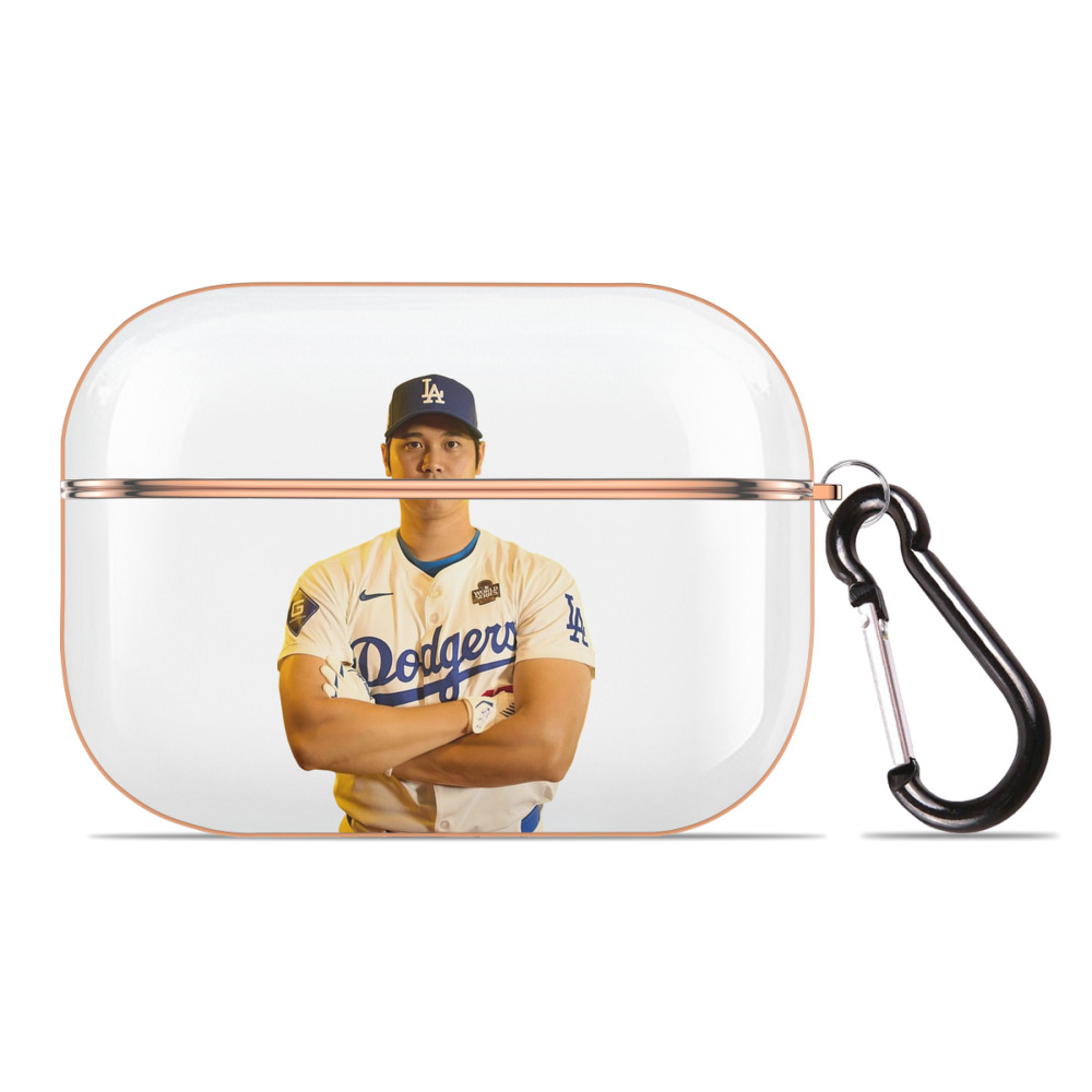  AirPods Pro Protective Case Rose Gold, Flexible PC Material, Precise Fit, Anti-Slip Cover, Full Protection, Fingerprint Resistant, Washable With Keychain