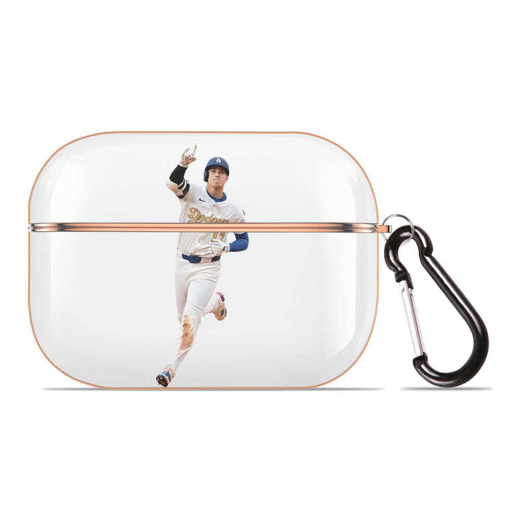  AirPods Pro Protective Case Rose Gold, Flexible PC Material, Precise Fit, Anti-Slip Cover, Full Protection, Fingerprint Resistant, Washable With Keychain