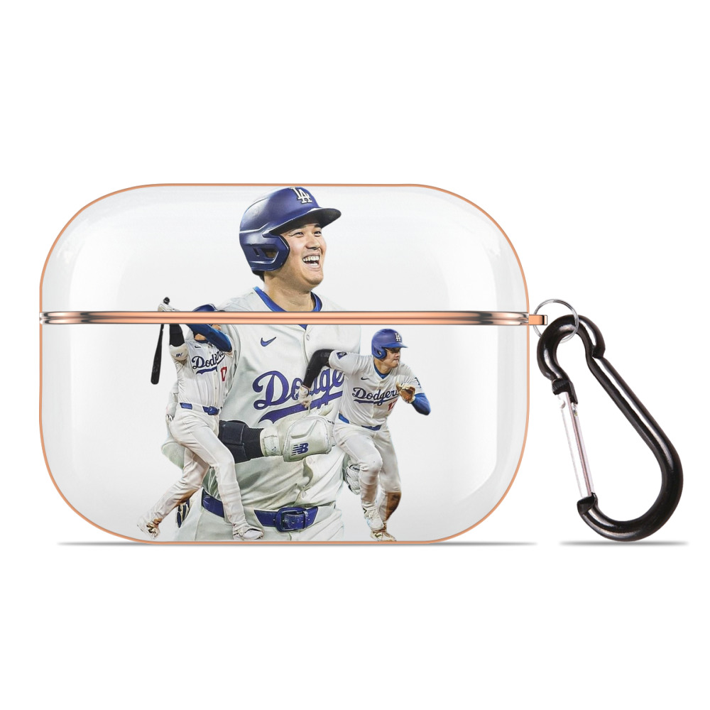  AirPods Pro Protective Case Rose Gold, Flexible PC Material, Precise Fit, Anti-Slip Cover, Full Protection, Fingerprint Resistant, Washable With Keychain