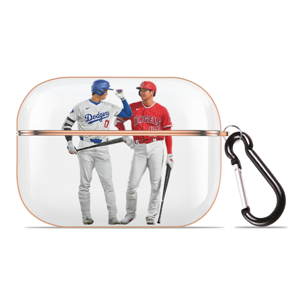  AirPods Pro Protective Case Rose Gold, Flexible PC Material, Precise Fit, Anti-Slip Cover, Full Protection, Fingerprint Resistant, Washable With Keychain