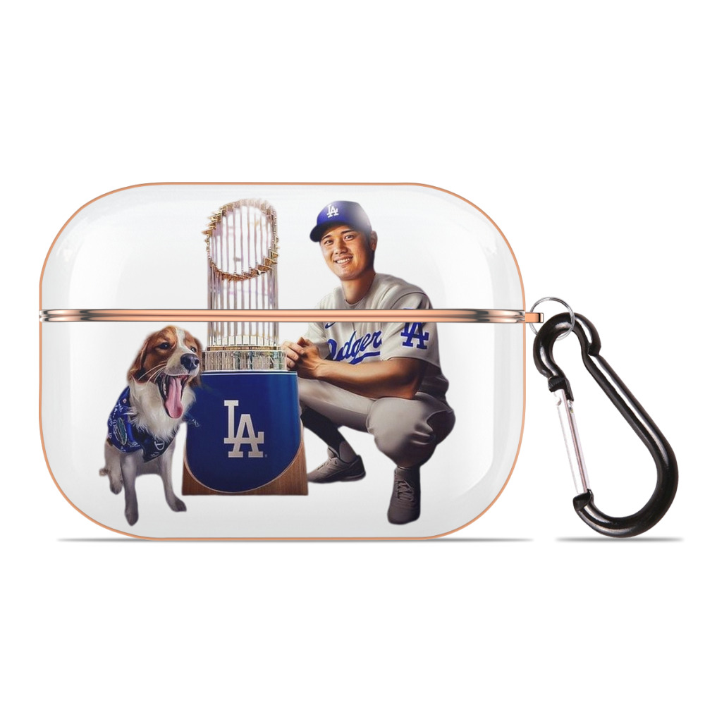  AirPods Pro Protective Case Rose Gold, Flexible PC Material, Precise Fit, Anti-Slip Cover, Full Protection, Fingerprint Resistant, Washable With Keychain