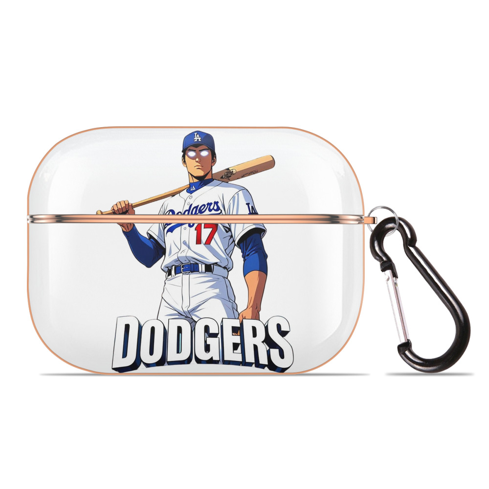  AirPods Pro Protective Case Rose Gold, Flexible PC Material, Precise Fit, Anti-Slip Cover, Full Protection, Fingerprint Resistant, Washable With Keychain