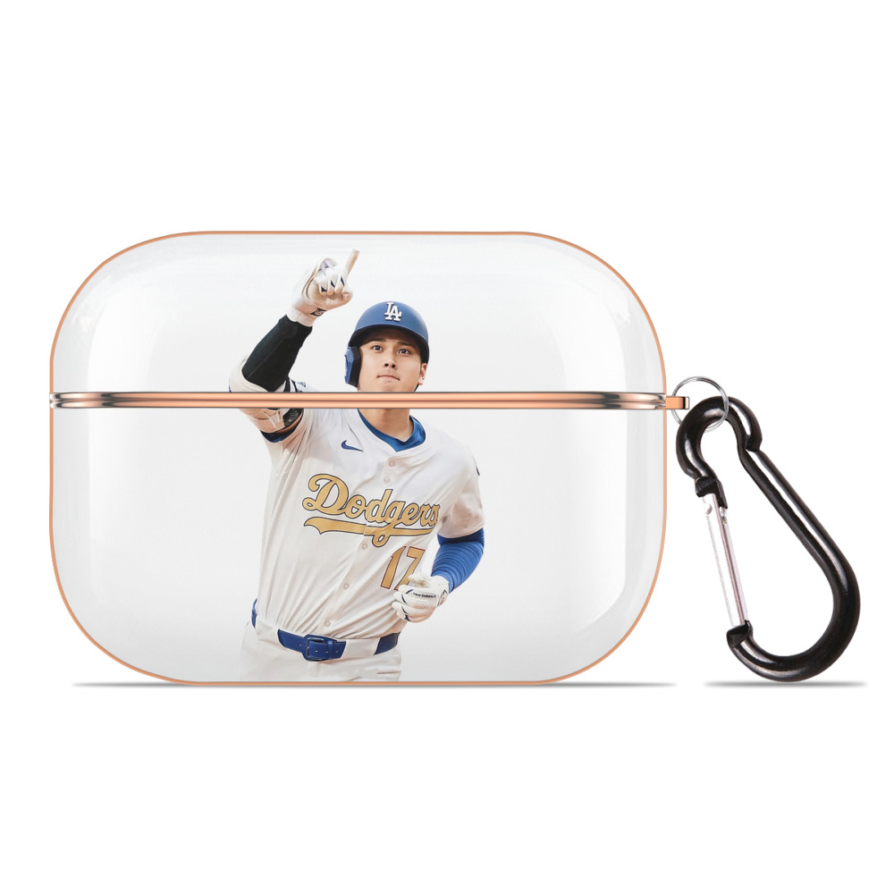  AirPods Pro Protective Case Rose Gold, Flexible PC Material, Precise Fit, Anti-Slip Cover, Full Protection, Fingerprint Resistant, Washable With Keychain