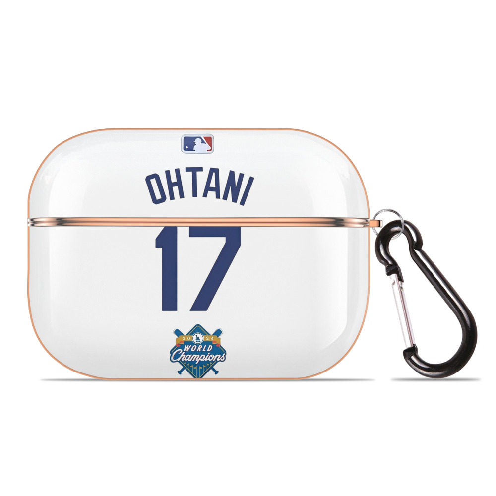  AirPods Pro Protective Case Rose Gold, Flexible PC Material, Precise Fit, Anti-Slip Cover, Full Protection, Fingerprint Resistant, Washable With Keychain