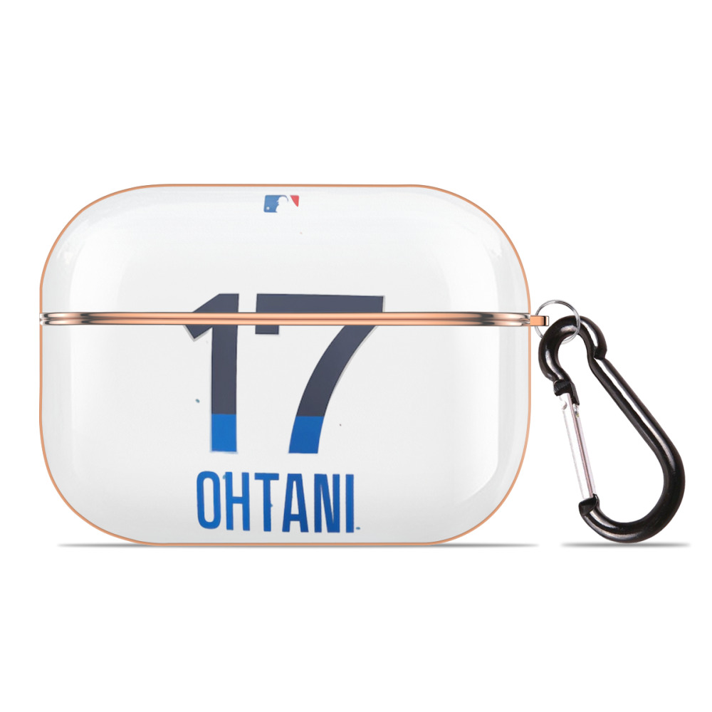  AirPods Pro Protective Case Rose Gold, Flexible PC Material, Precise Fit, Anti-Slip Cover, Full Protection, Fingerprint Resistant, Washable With Keychain