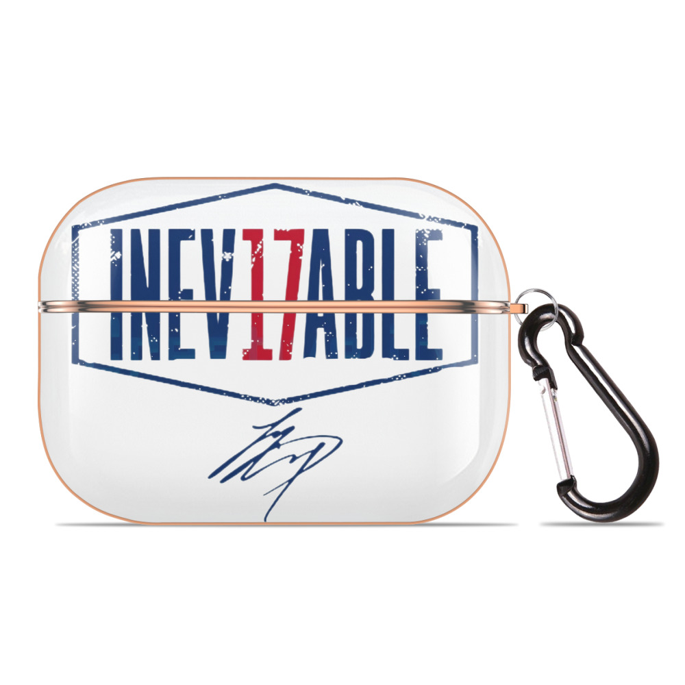  AirPods Pro Protective Case Rose Gold, Flexible PC Material, Precise Fit, Anti-Slip Cover, Full Protection, Fingerprint Resistant, Washable With Keychain