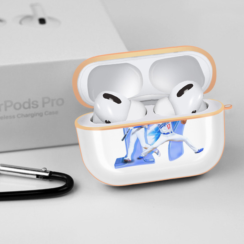  AirPods Pro Protective Case Rose Gold, Flexible PC Material, Precise Fit, Anti-Slip Cover, Full Protection, Fingerprint Resistant, Washable With Keychain