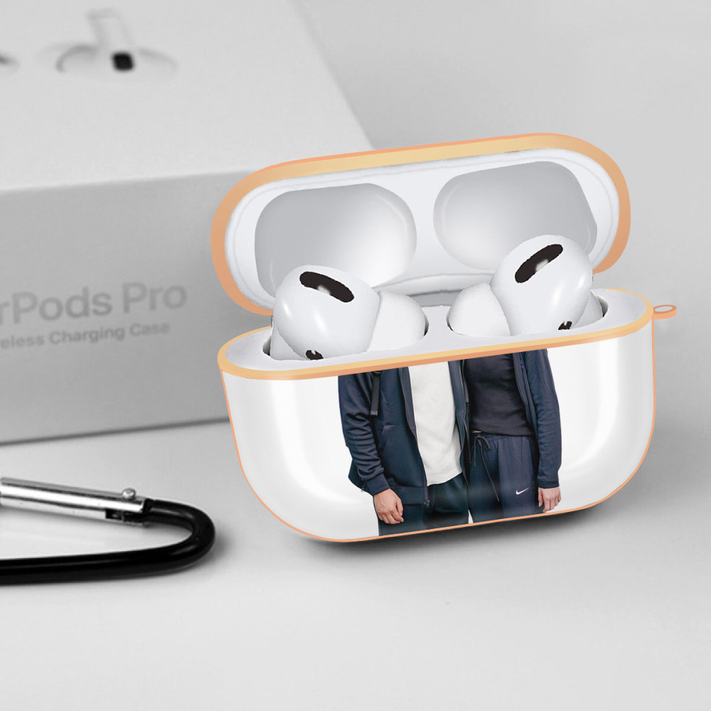  AirPods Pro Protective Case Rose Gold, Flexible PC Material, Precise Fit, Anti-Slip Cover, Full Protection, Fingerprint Resistant, Washable With Keychain