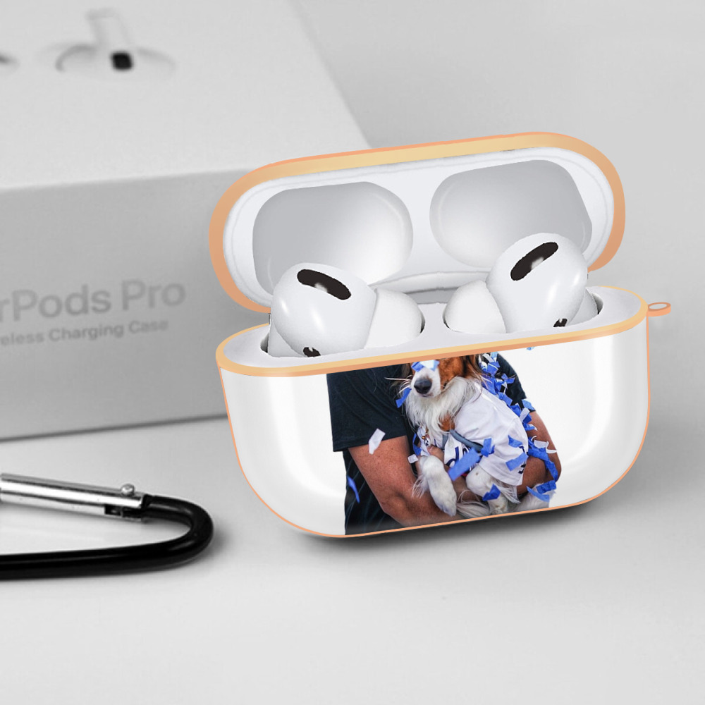  AirPods Pro Protective Case Rose Gold, Flexible PC Material, Precise Fit, Anti-Slip Cover, Full Protection, Fingerprint Resistant, Washable With Keychain