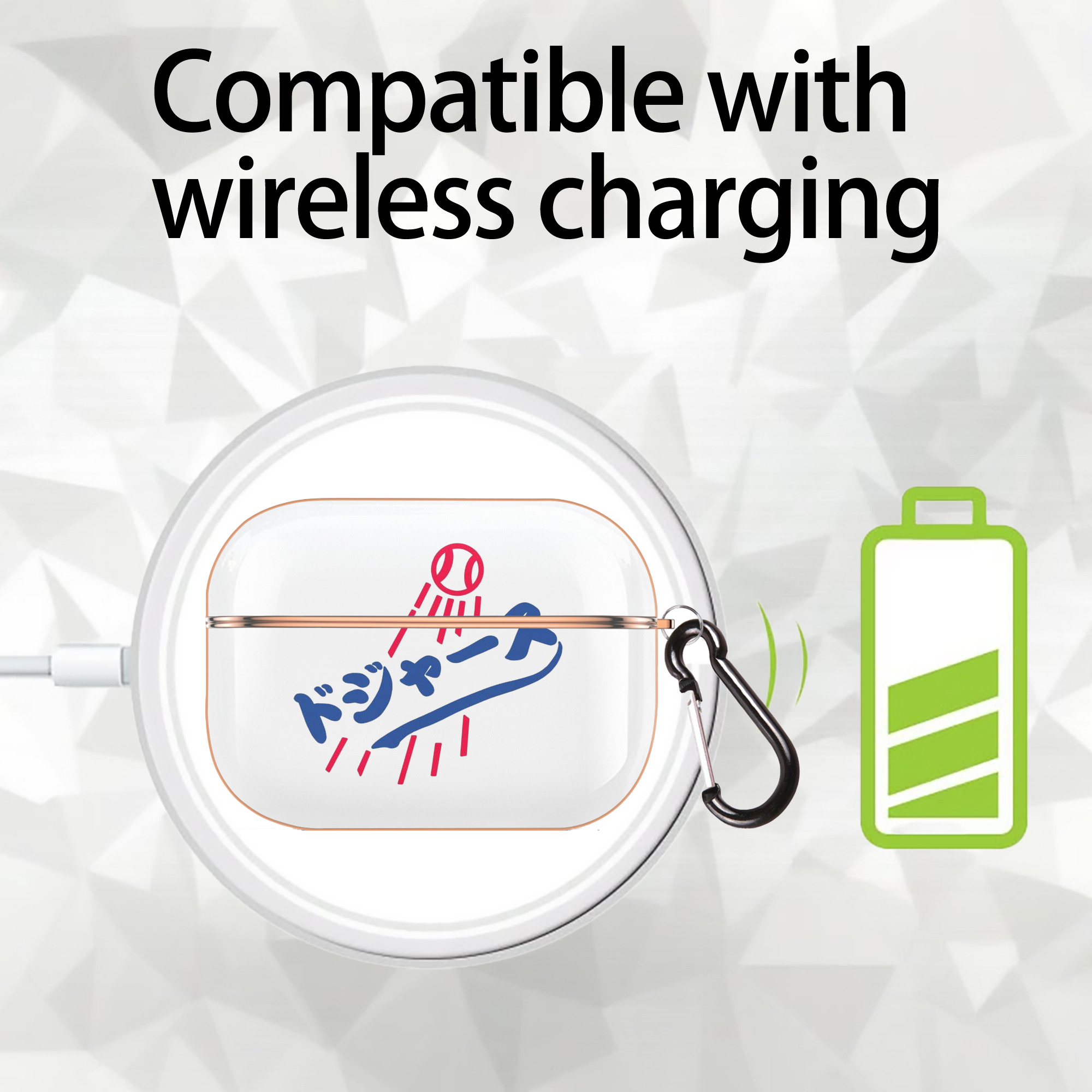  AirPods Pro Protective Case Rose Gold, Flexible PC Material, Precise Fit, Anti-Slip Cover, Full Protection, Fingerprint Resistant, Washable With Keychain