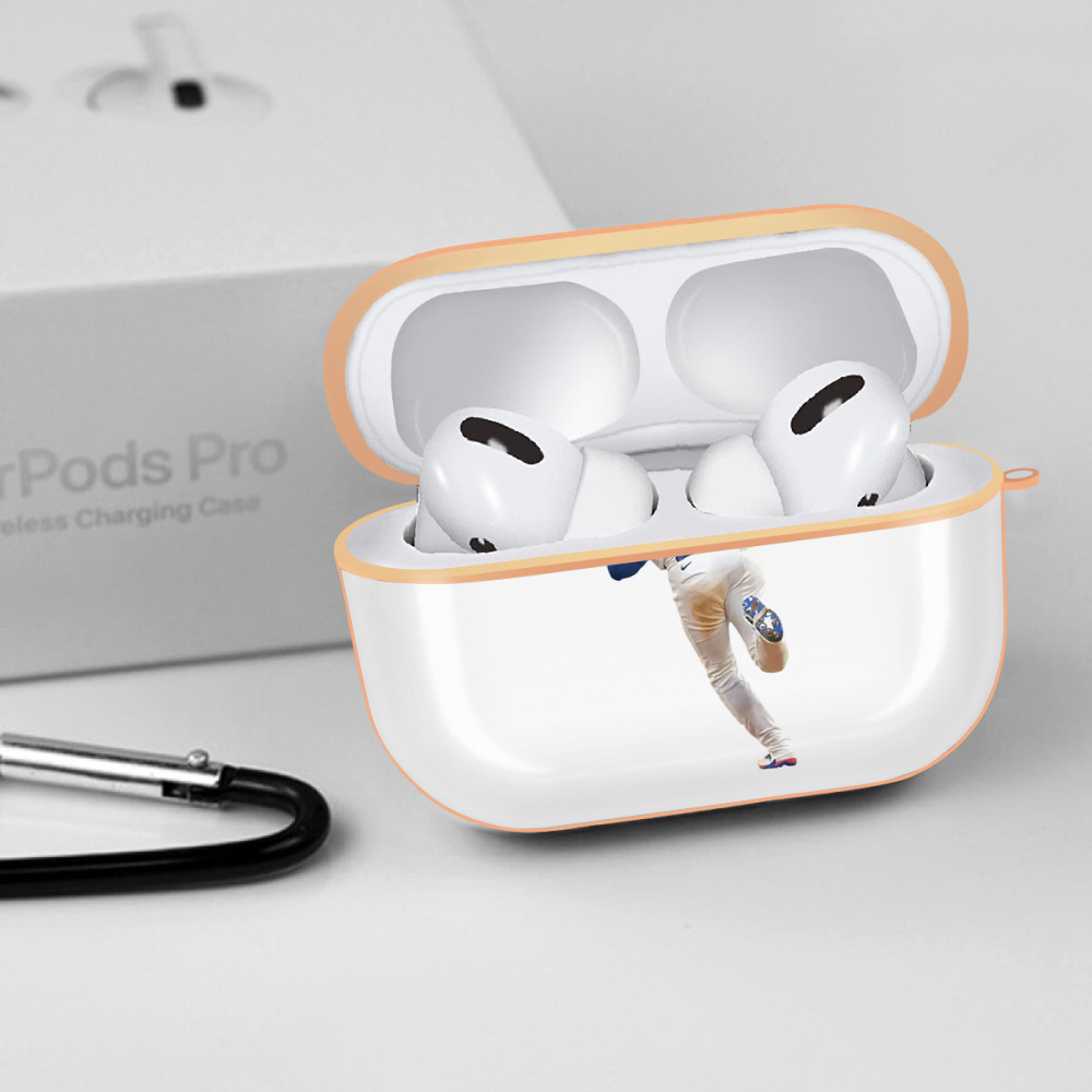  AirPods Pro Protective Case Rose Gold, Flexible PC Material, Precise Fit, Anti-Slip Cover, Full Protection, Fingerprint Resistant, Washable With Keychain