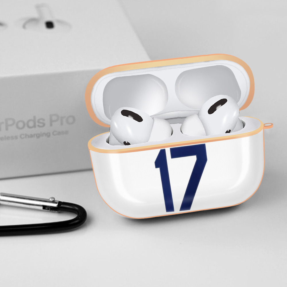  AirPods Pro Protective Case Rose Gold, Flexible PC Material, Precise Fit, Anti-Slip Cover, Full Protection, Fingerprint Resistant, Washable With Keychain