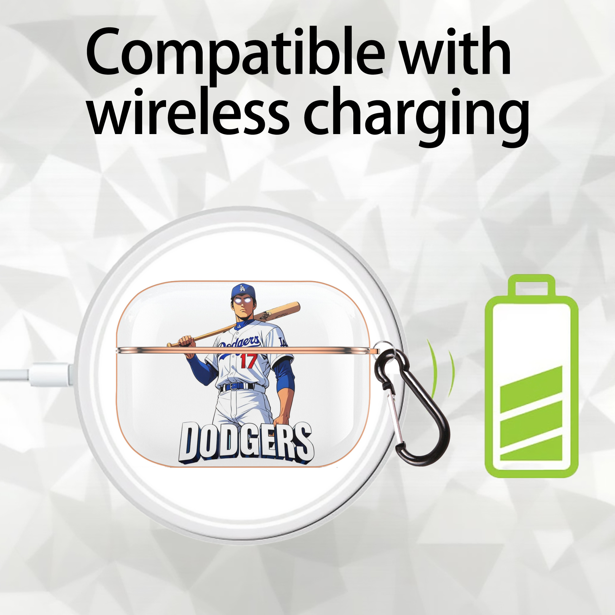  AirPods Pro Protective Case Rose Gold, Flexible PC Material, Precise Fit, Anti-Slip Cover, Full Protection, Fingerprint Resistant, Washable With Keychain