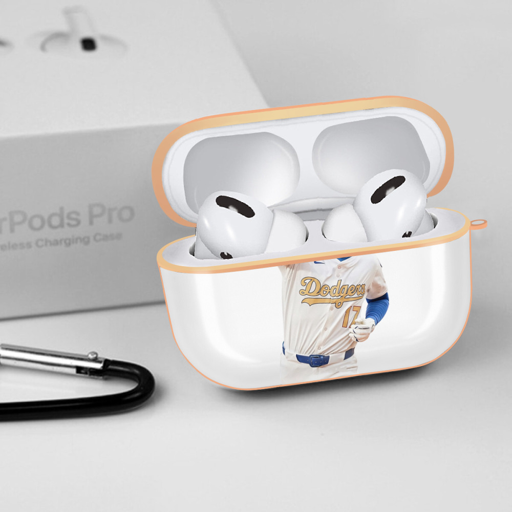 AirPods Pro Protective Case Rose Gold, Flexible PC Material, Precise Fit, Anti-Slip Cover, Full Protection, Fingerprint Resistant, Washable With Keychain