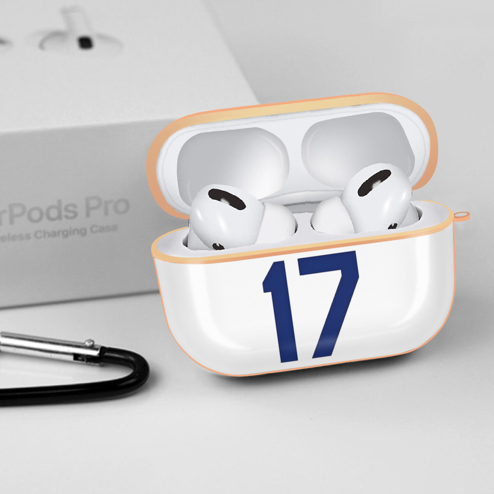  AirPods Pro Protective Case Rose Gold, Flexible PC Material, Precise Fit, Anti-Slip Cover, Full Protection, Fingerprint Resistant, Washable With Keychain