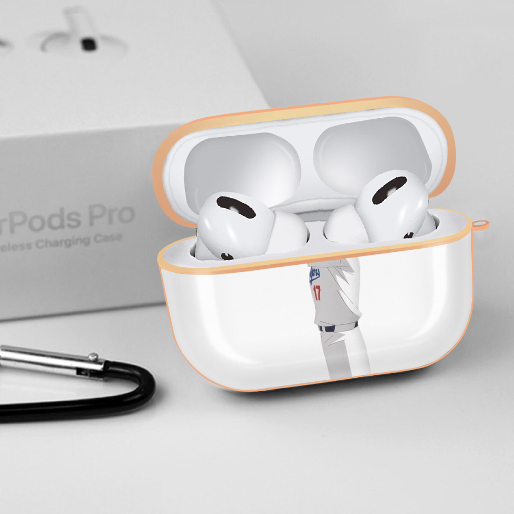  AirPods Pro Protective Case Rose Gold, Flexible PC Material, Precise Fit, Anti-Slip Cover, Full Protection, Fingerprint Resistant, Washable With Keychain