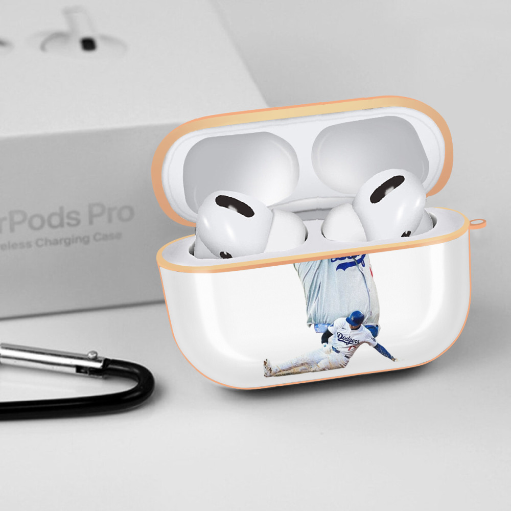  AirPods Pro Protective Case Rose Gold, Flexible PC Material, Precise Fit, Anti-Slip Cover, Full Protection, Fingerprint Resistant, Washable With Keychain