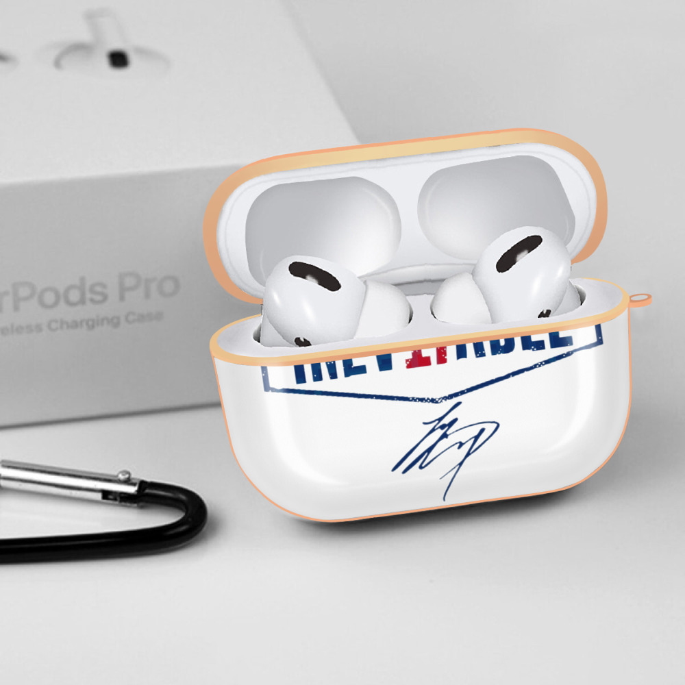  AirPods Pro Protective Case Rose Gold, Flexible PC Material, Precise Fit, Anti-Slip Cover, Full Protection, Fingerprint Resistant, Washable With Keychain