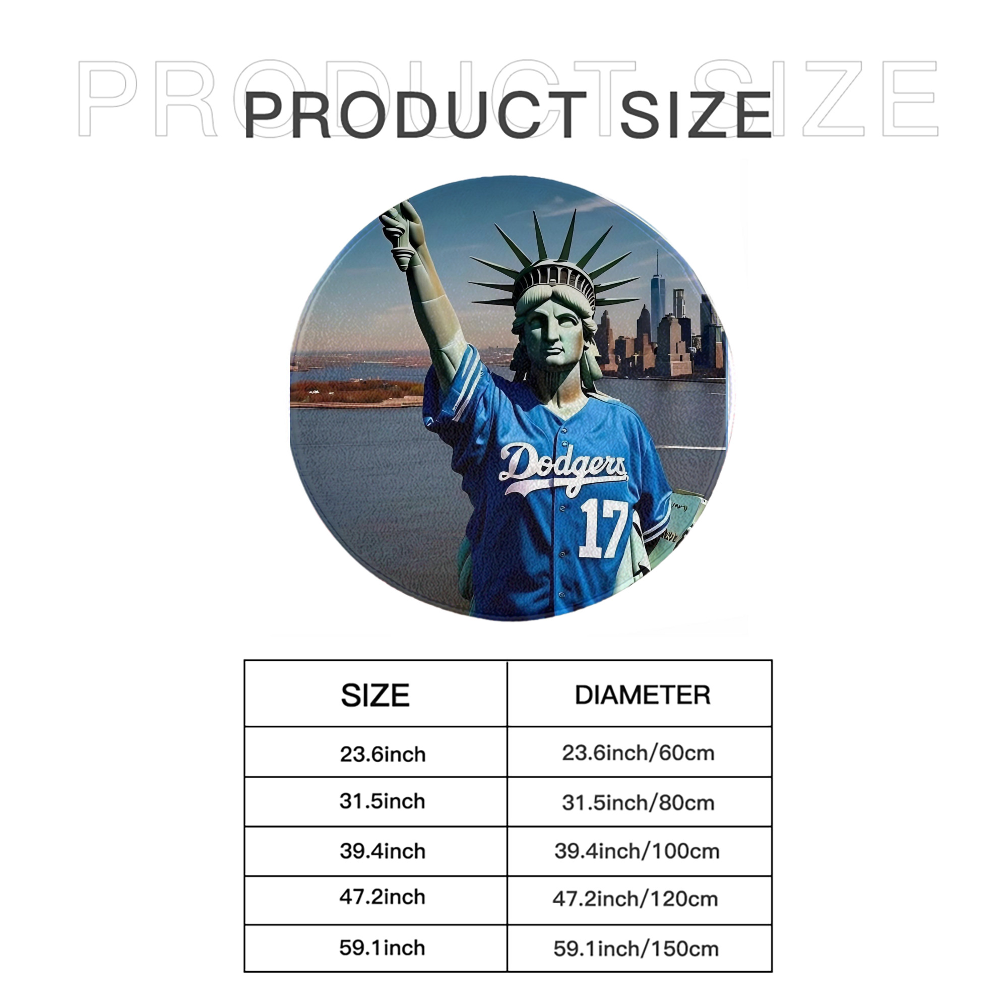  Round Floor Mat – Soft Flannel & High-Density Sponge Core – Non-Slip Dot Backing – Durable Stitched Edges – Quick-Dry & Breathable – Perfect For Home, Bathroom & Living Room