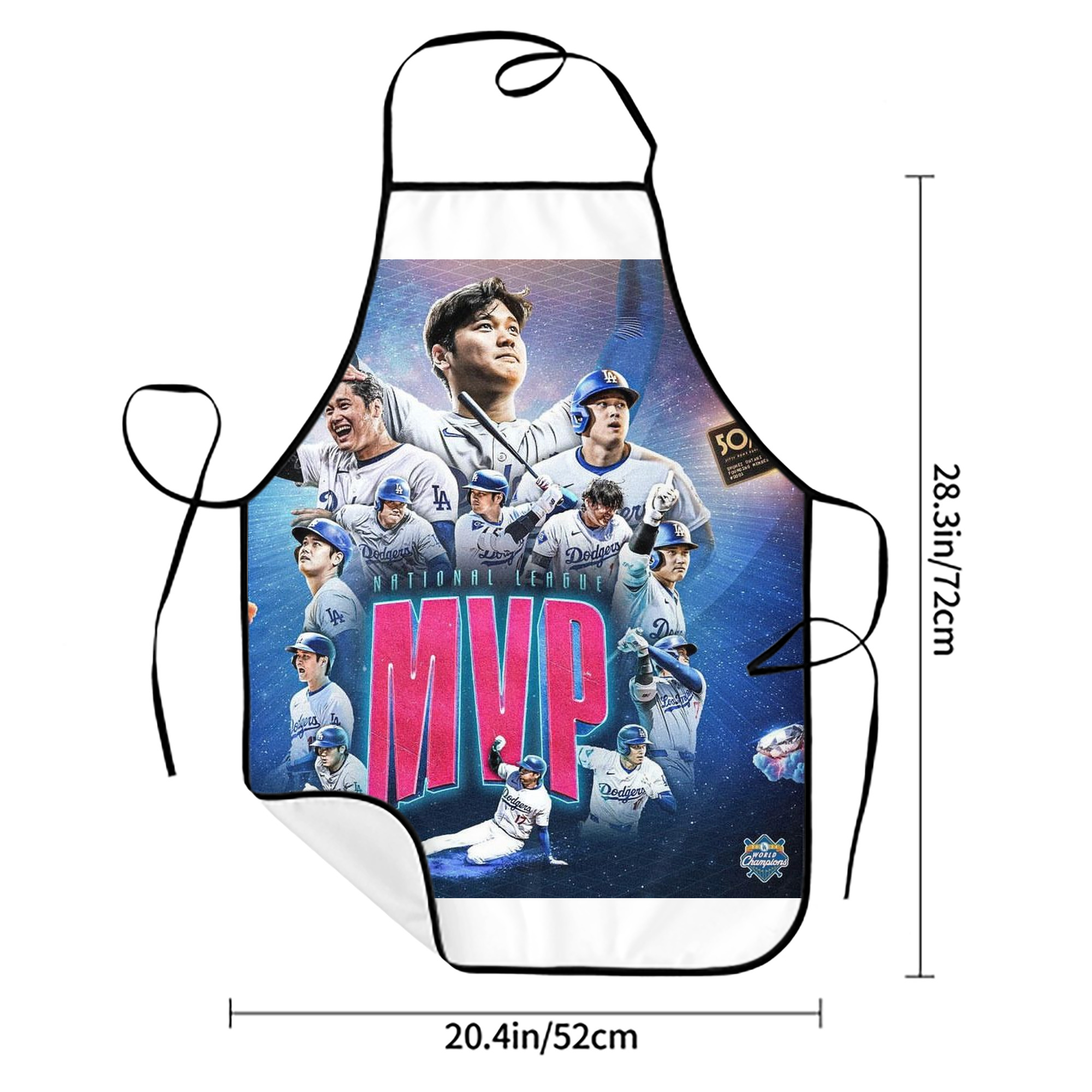  Stain-Resistant Polyester Apron With Pocket – Full Print, Waterproof, Anti-Wrinkle, Anti-Pilling – Ideal For Kitchen, BBQ, Restaurant, Salon & More