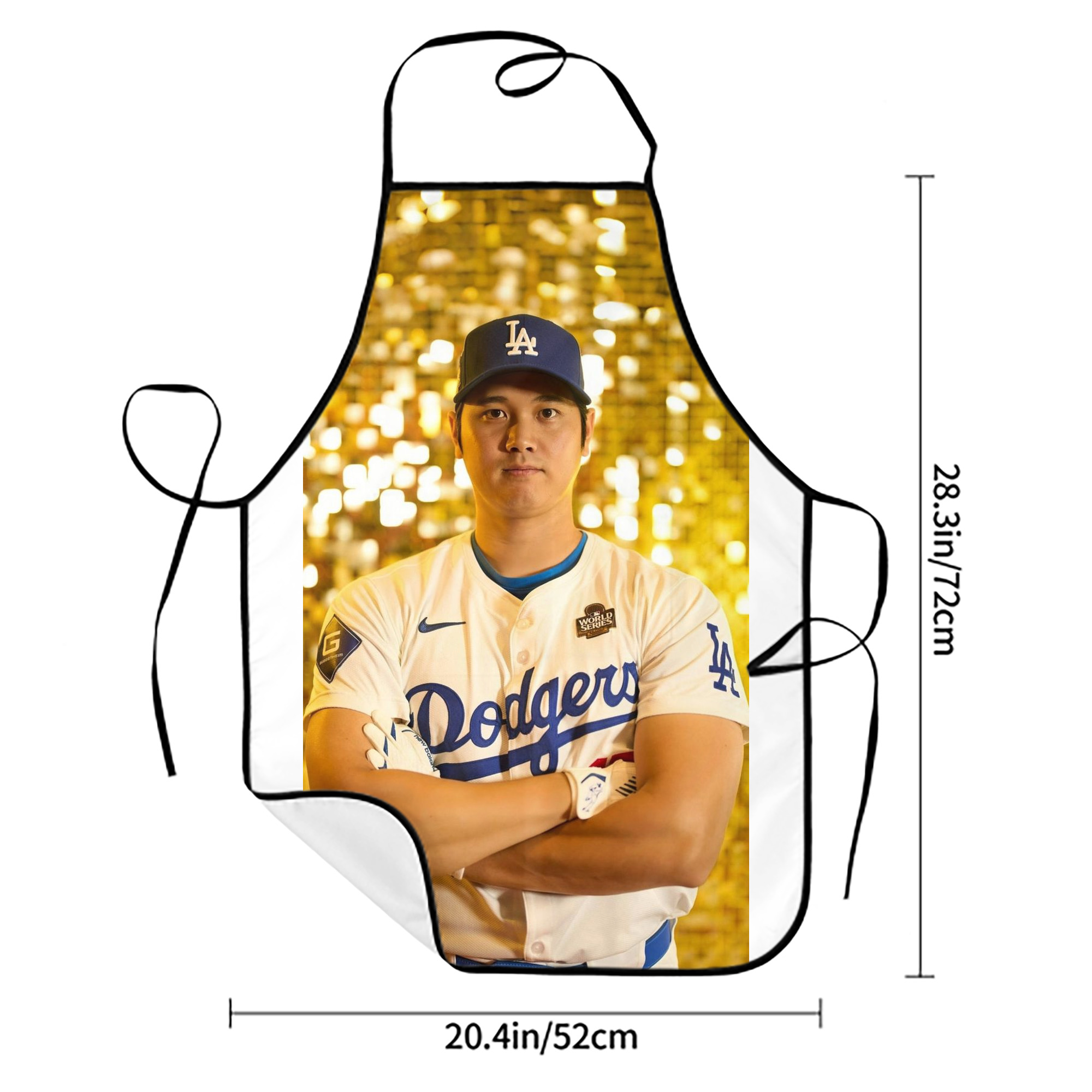  Stain-Resistant Polyester Apron With Pocket – Full Print, Waterproof, Anti-Wrinkle, Anti-Pilling – Ideal For Kitchen, BBQ, Restaurant, Salon & More