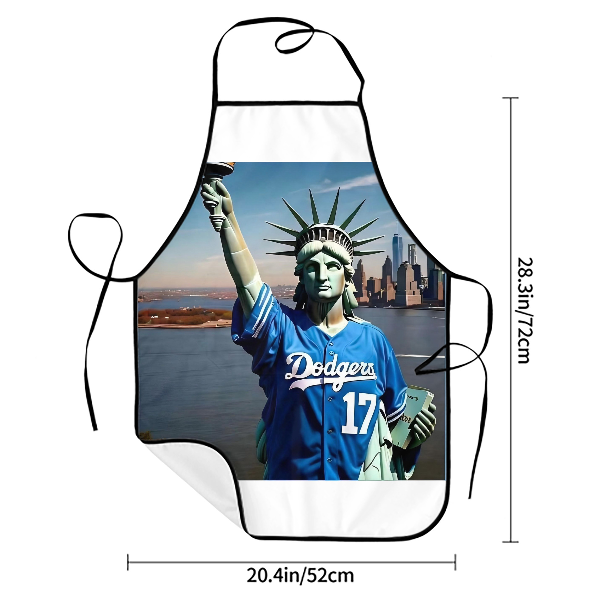  Stain-Resistant Polyester Apron With Pocket – Full Print, Waterproof, Anti-Wrinkle, Anti-Pilling – Ideal For Kitchen, BBQ, Restaurant, Salon & More