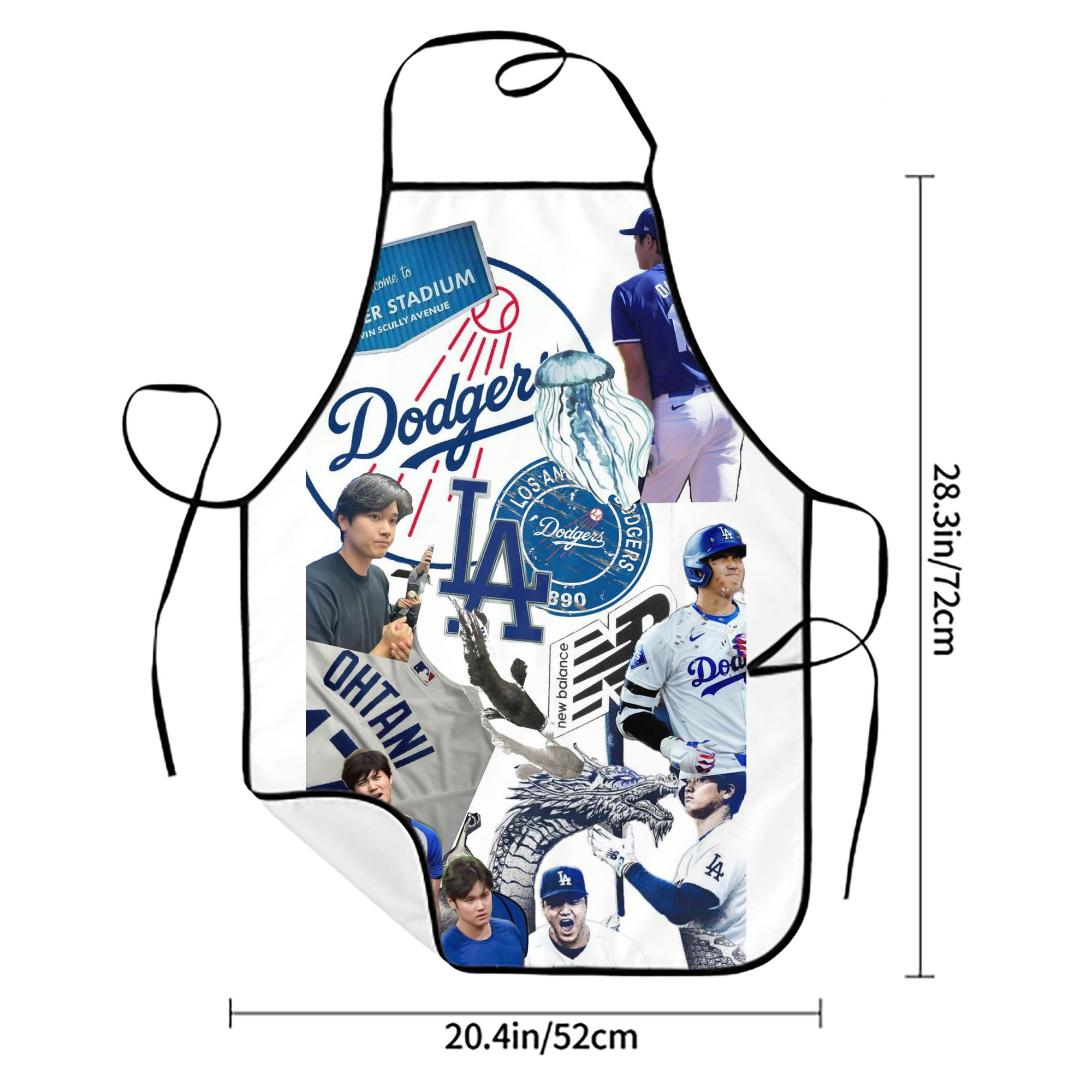  Stain-Resistant Polyester Apron With Pocket – Full Print, Waterproof, Anti-Wrinkle, Anti-Pilling – Ideal For Kitchen, BBQ, Restaurant, Salon & More