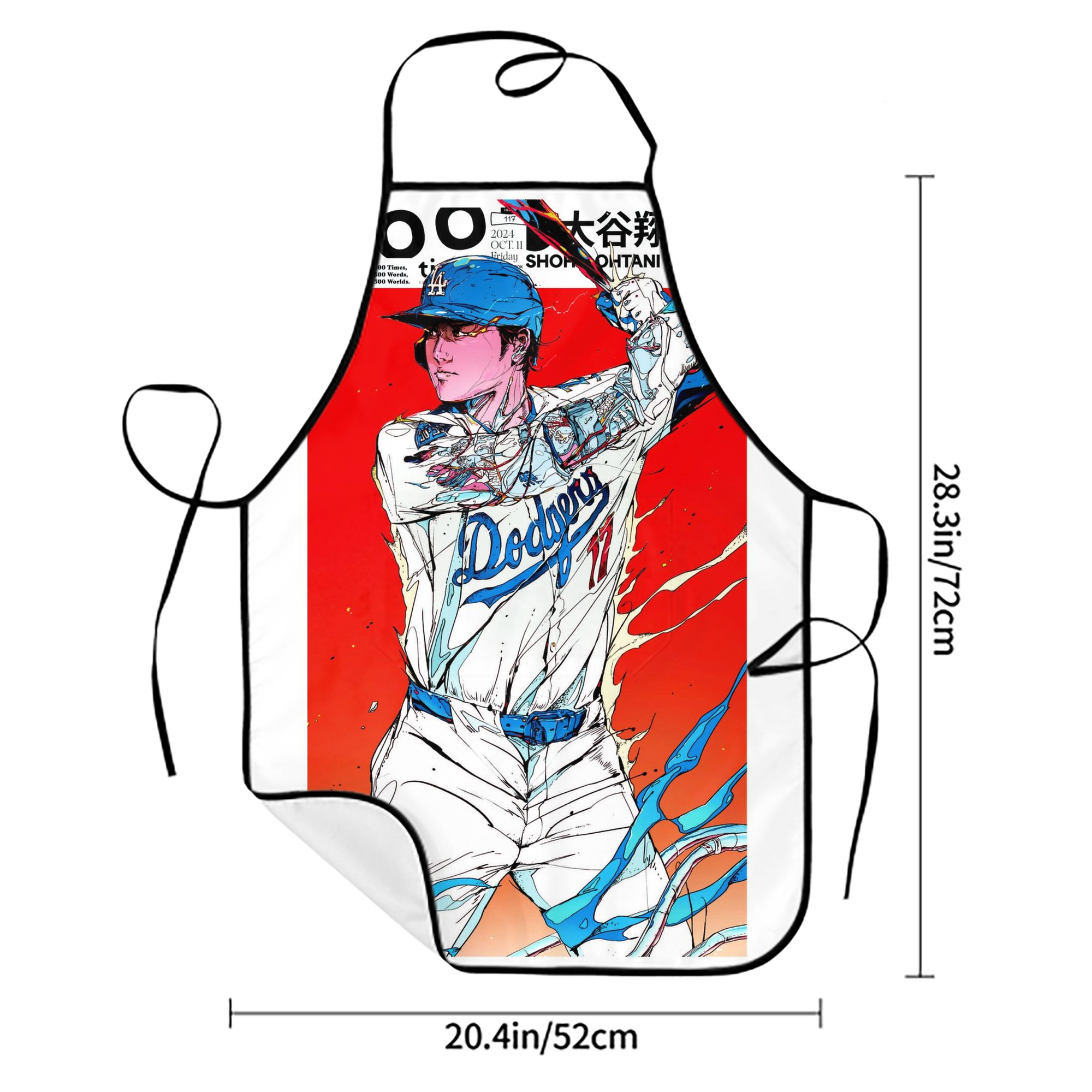  Stain-Resistant Polyester Apron With Pocket – Full Print, Waterproof, Anti-Wrinkle, Anti-Pilling – Ideal For Kitchen, BBQ, Restaurant, Salon & More