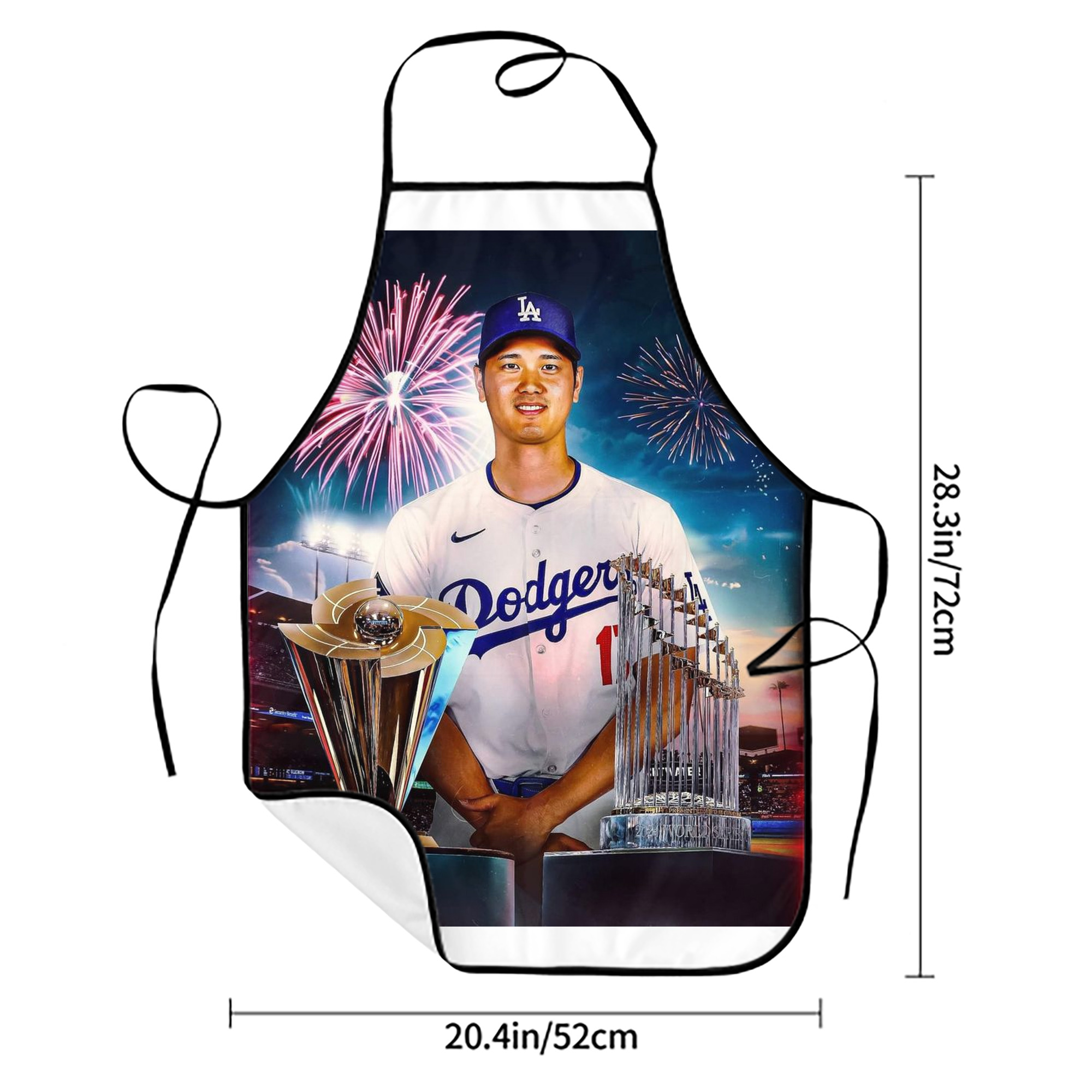  Stain-Resistant Polyester Apron With Pocket – Full Print, Waterproof, Anti-Wrinkle, Anti-Pilling – Ideal For Kitchen, BBQ, Restaurant, Salon & More