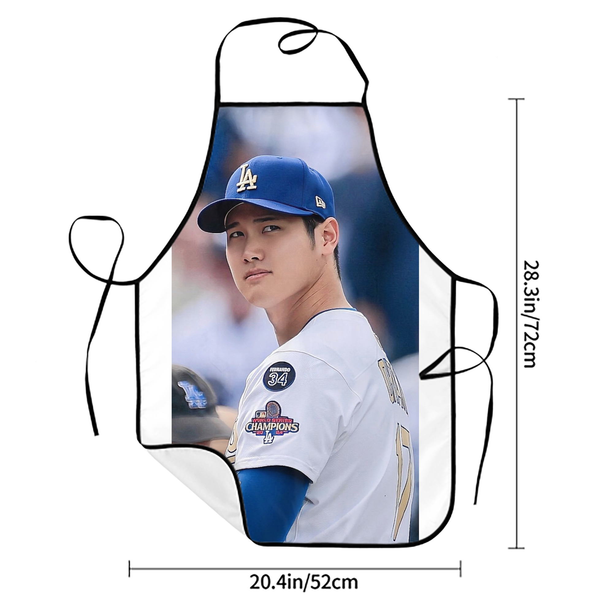  Stain-Resistant Polyester Apron With Pocket – Full Print, Waterproof, Anti-Wrinkle, Anti-Pilling – Ideal For Kitchen, BBQ, Restaurant, Salon & More