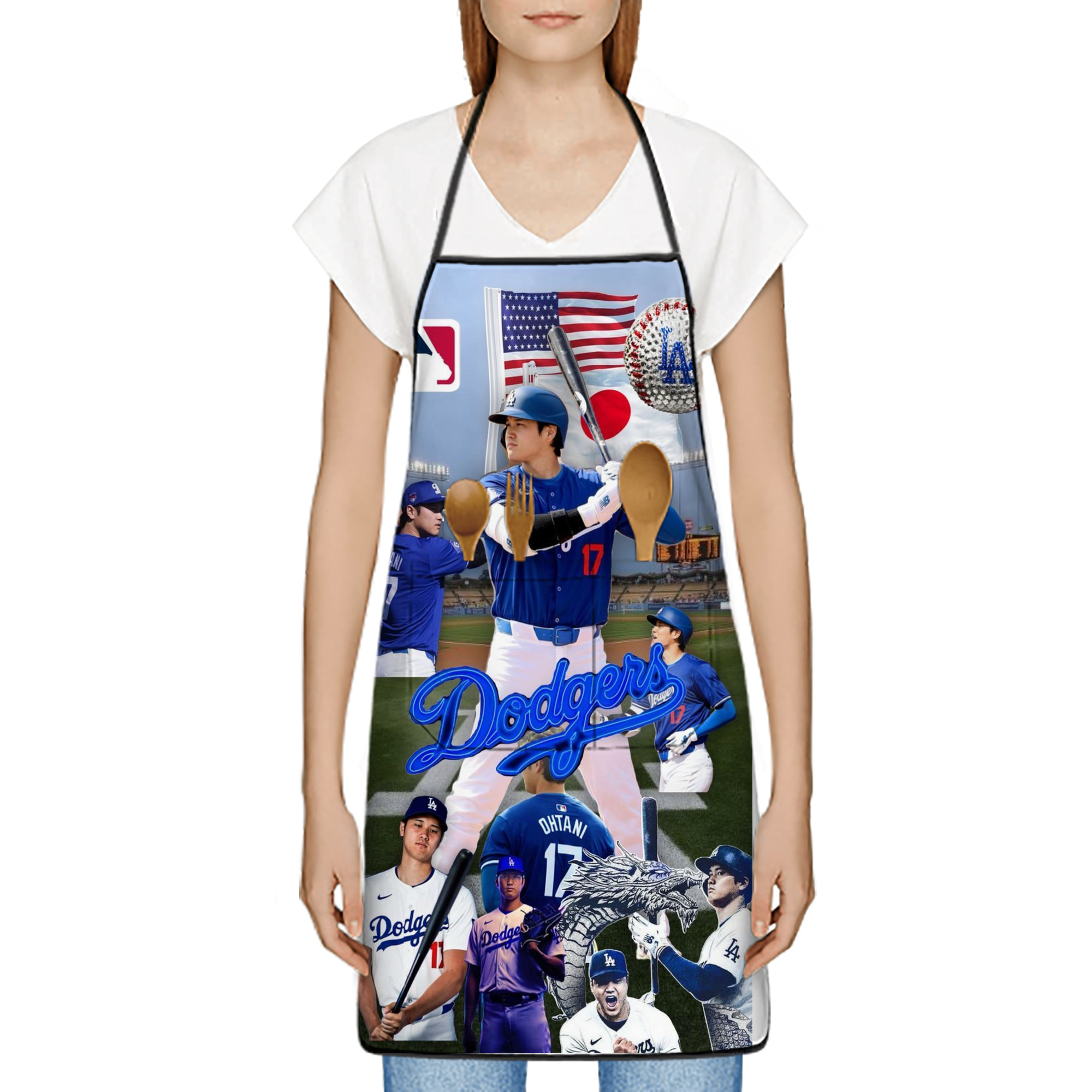  Stain-Resistant Polyester Apron With Pocket – Full Print, Waterproof, Anti-Wrinkle, Anti-Pilling – Ideal For Kitchen, BBQ, Restaurant, Salon & More