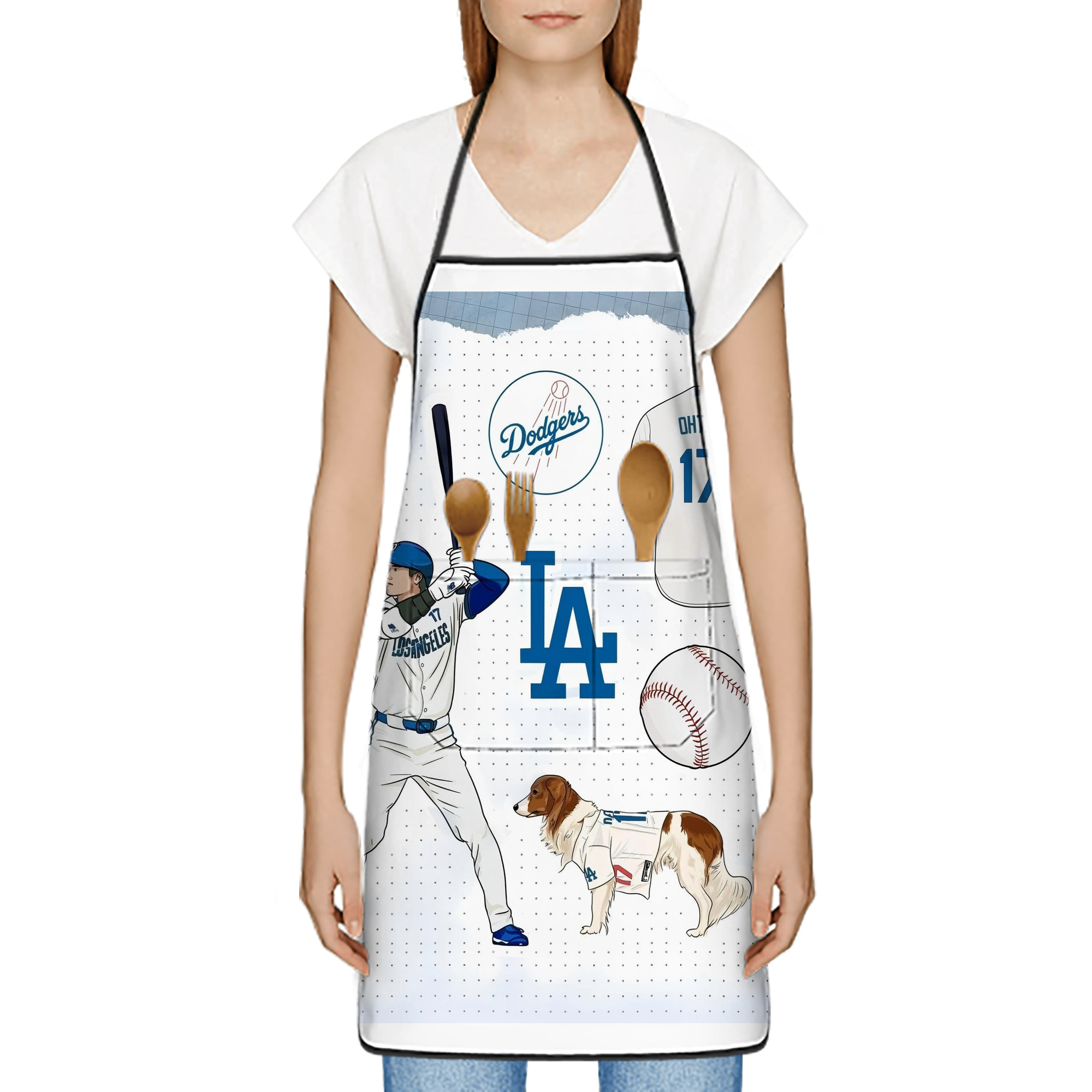  Stain-Resistant Polyester Apron With Pocket – Full Print, Waterproof, Anti-Wrinkle, Anti-Pilling – Ideal For Kitchen, BBQ, Restaurant, Salon & More