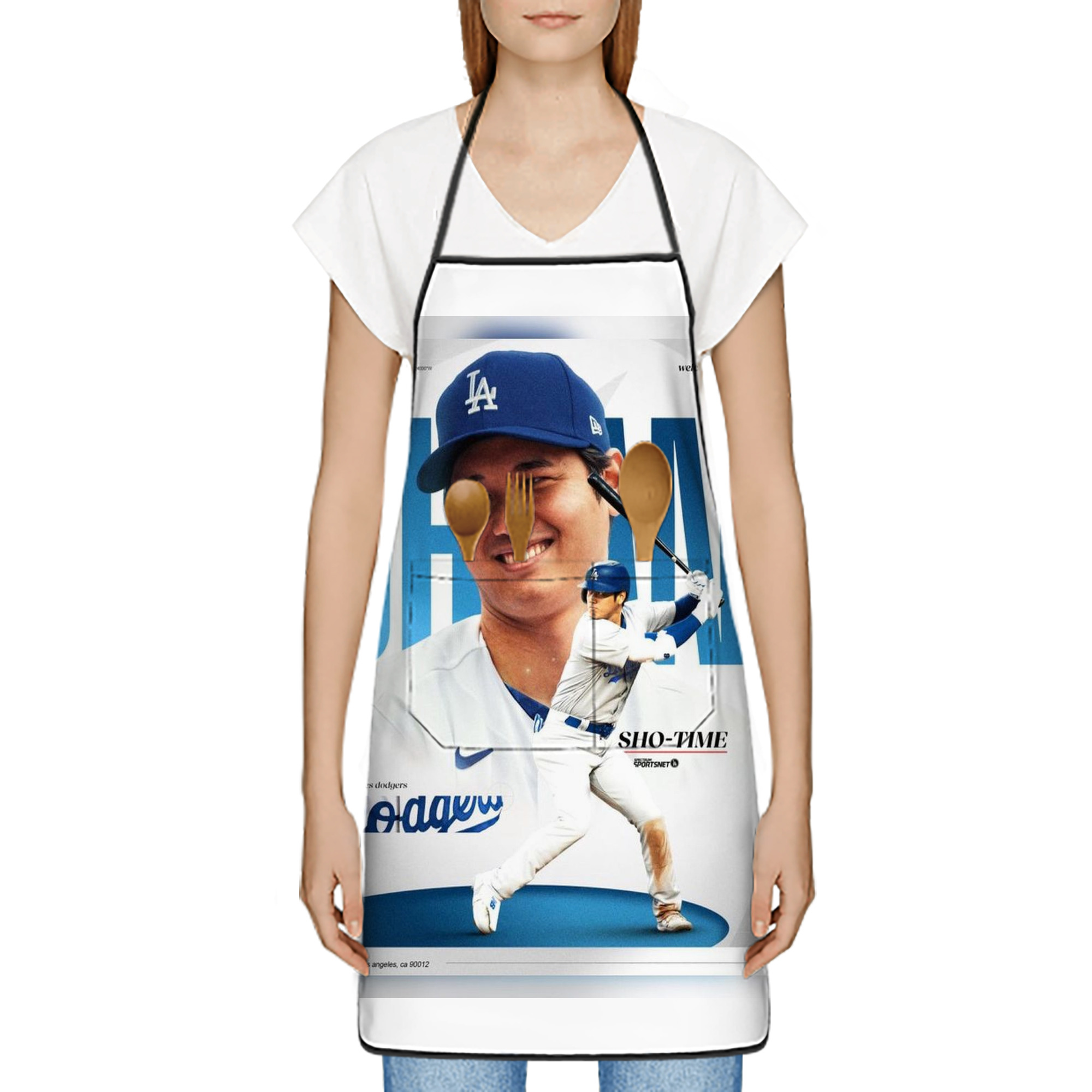  Stain-Resistant Polyester Apron With Pocket – Full Print, Waterproof, Anti-Wrinkle, Anti-Pilling – Ideal For Kitchen, BBQ, Restaurant, Salon & More