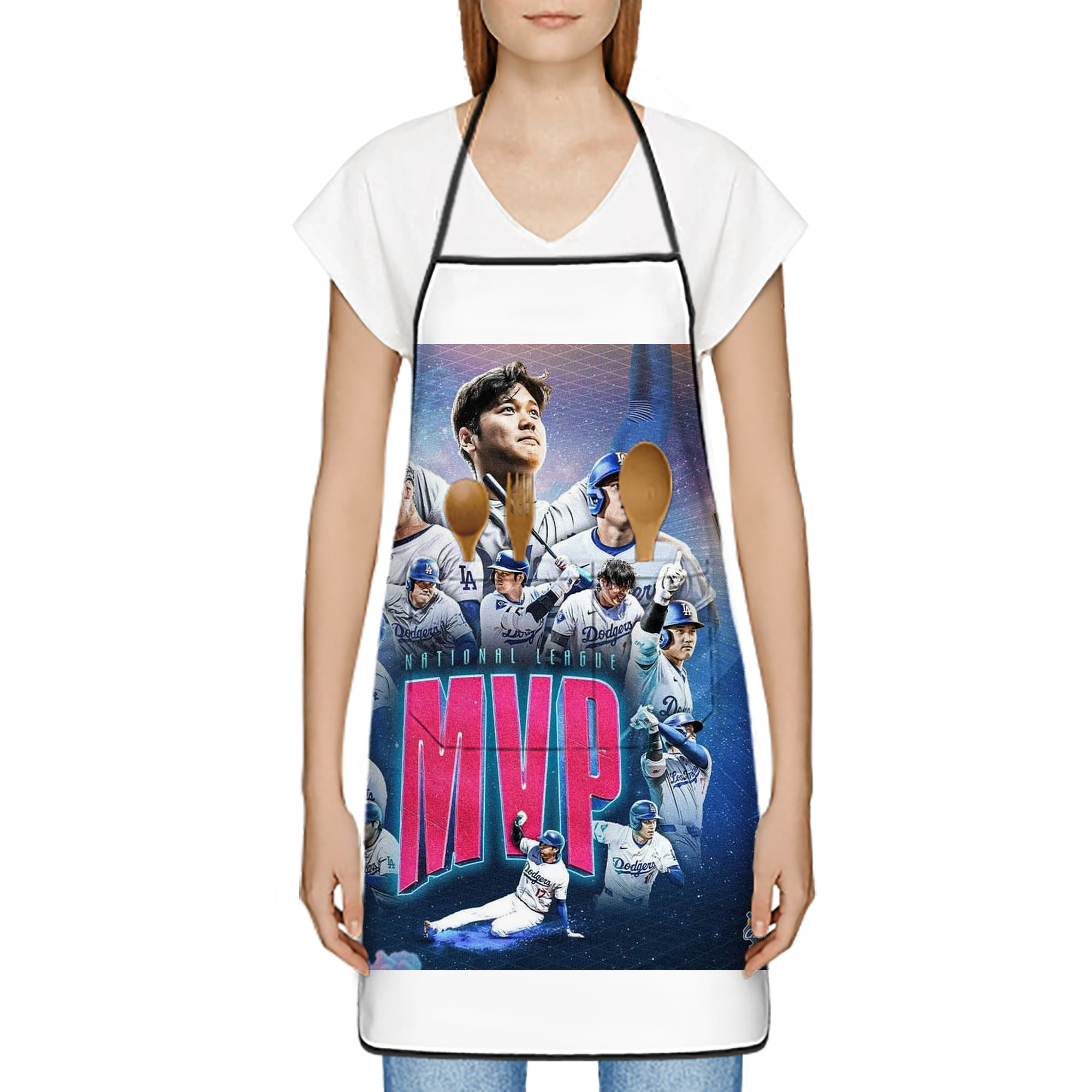  Stain-Resistant Polyester Apron With Pocket – Full Print, Waterproof, Anti-Wrinkle, Anti-Pilling – Ideal For Kitchen, BBQ, Restaurant, Salon & More