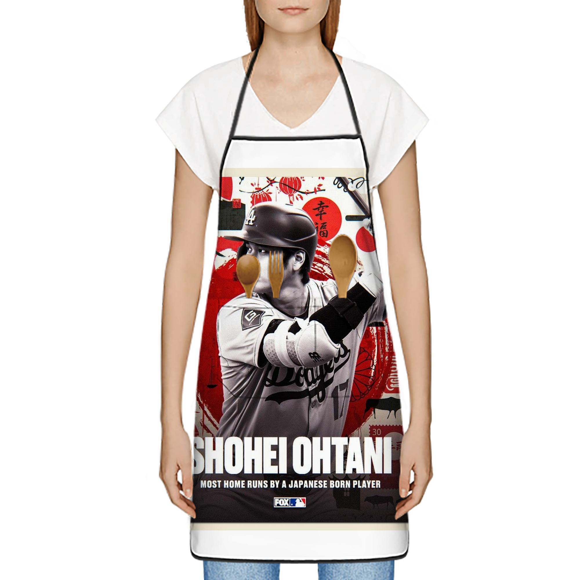  Stain-Resistant Polyester Apron With Pocket – Full Print, Waterproof, Anti-Wrinkle, Anti-Pilling – Ideal For Kitchen, BBQ, Restaurant, Salon & More