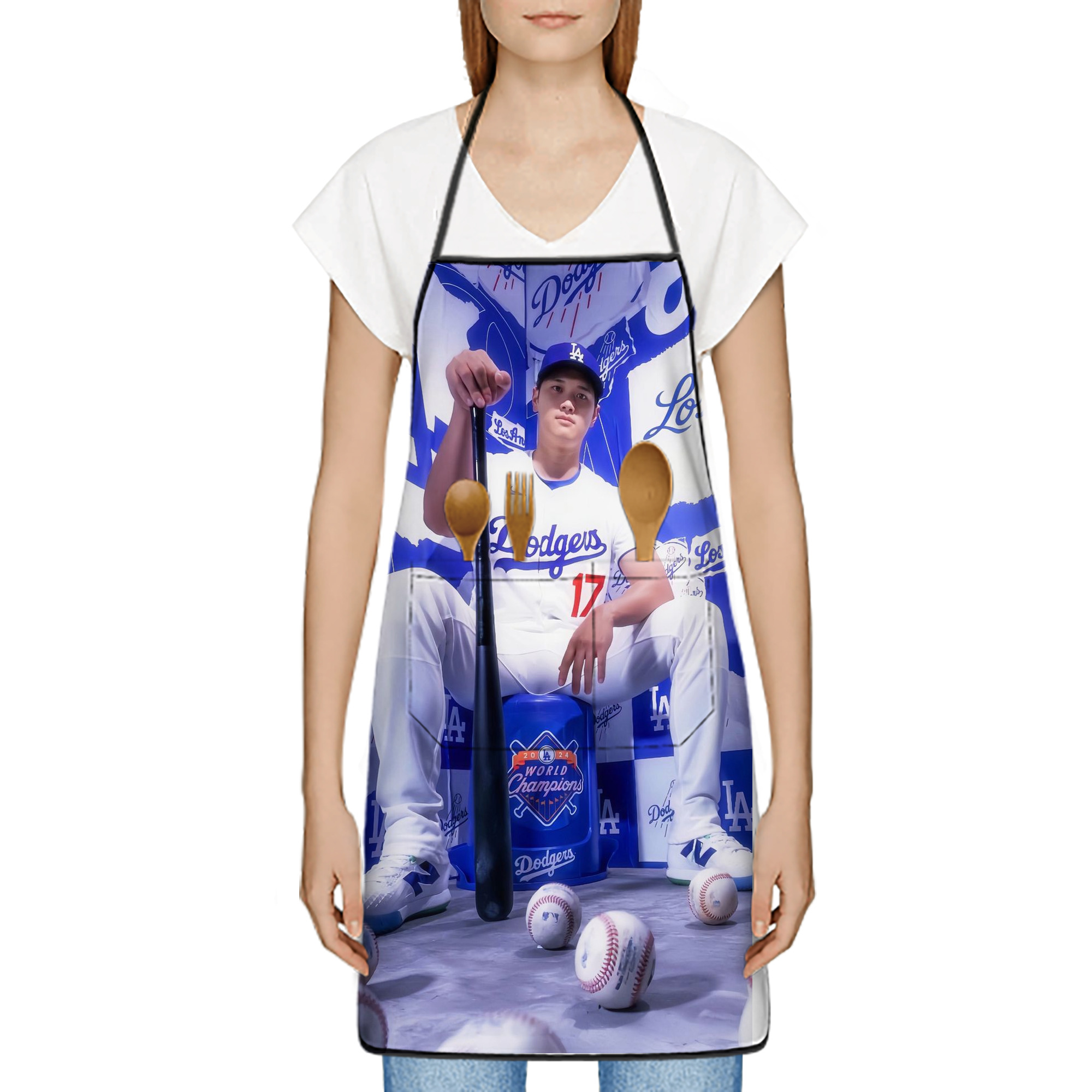  Stain-Resistant Polyester Apron With Pocket – Full Print, Waterproof, Anti-Wrinkle, Anti-Pilling – Ideal For Kitchen, BBQ, Restaurant, Salon & More