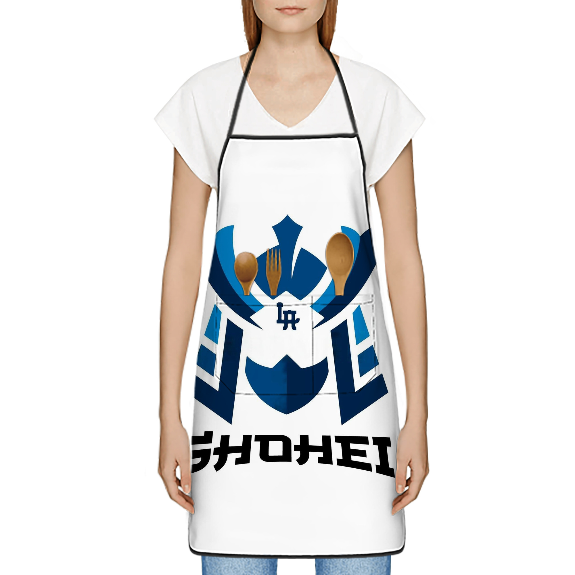  Stain-Resistant Polyester Apron With Pocket – Full Print, Waterproof, Anti-Wrinkle, Anti-Pilling – Ideal For Kitchen, BBQ, Restaurant, Salon & More