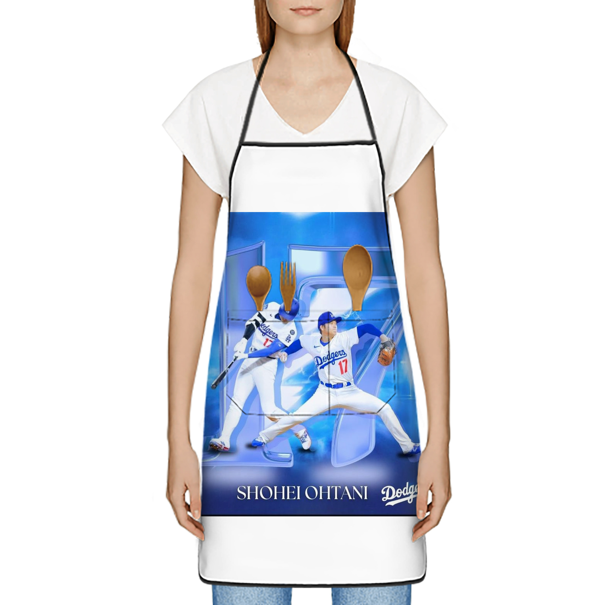  Stain-Resistant Polyester Apron With Pocket – Full Print, Waterproof, Anti-Wrinkle, Anti-Pilling – Ideal For Kitchen, BBQ, Restaurant, Salon & More