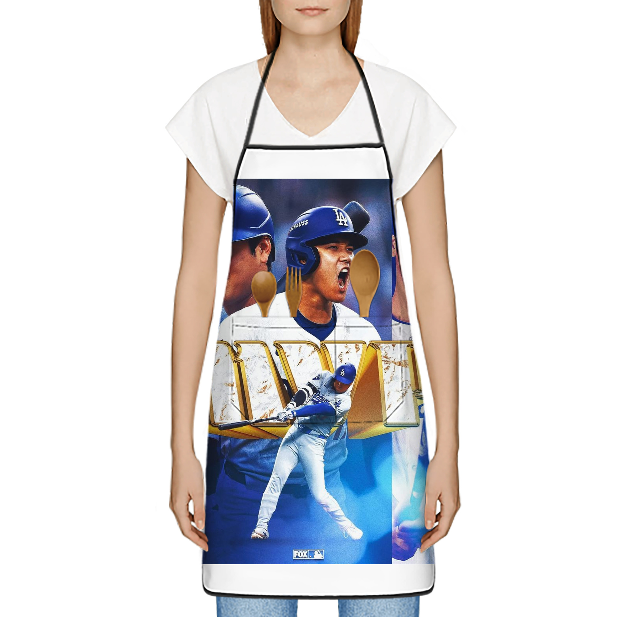  Stain-Resistant Polyester Apron With Pocket – Full Print, Waterproof, Anti-Wrinkle, Anti-Pilling – Ideal For Kitchen, BBQ, Restaurant, Salon & More