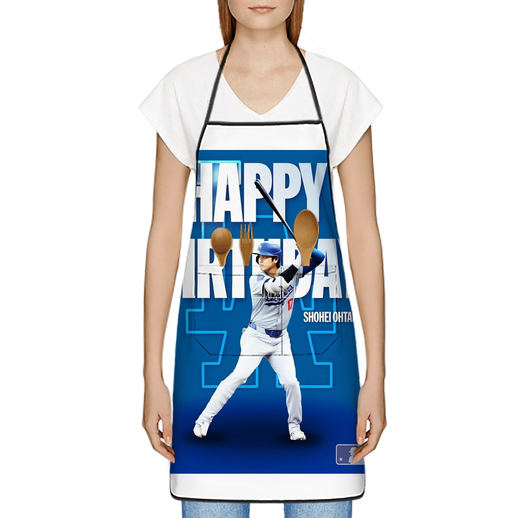  Stain-Resistant Polyester Apron With Pocket – Full Print, Waterproof, Anti-Wrinkle, Anti-Pilling – Ideal For Kitchen, BBQ, Restaurant, Salon & More