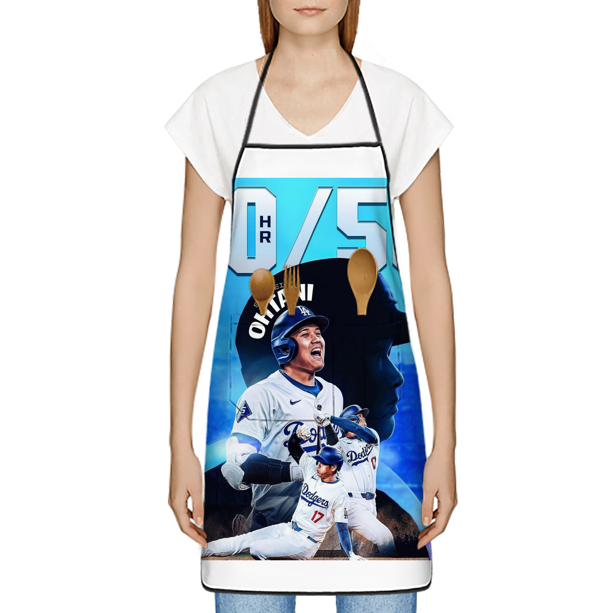  Stain-Resistant Polyester Apron With Pocket – Full Print, Waterproof, Anti-Wrinkle, Anti-Pilling – Ideal For Kitchen, BBQ, Restaurant, Salon & More