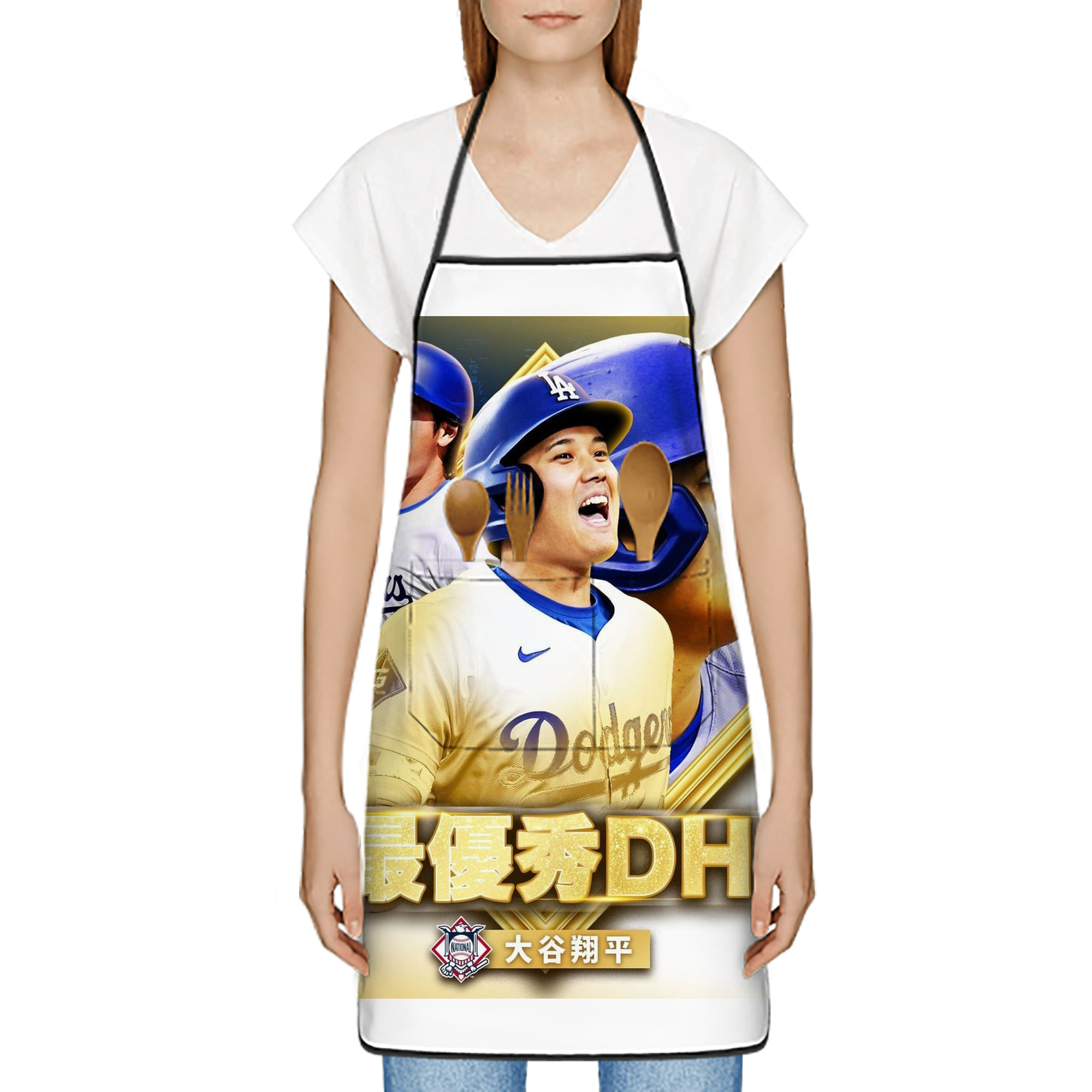  Stain-Resistant Polyester Apron With Pocket – Full Print, Waterproof, Anti-Wrinkle, Anti-Pilling – Ideal For Kitchen, BBQ, Restaurant, Salon & More