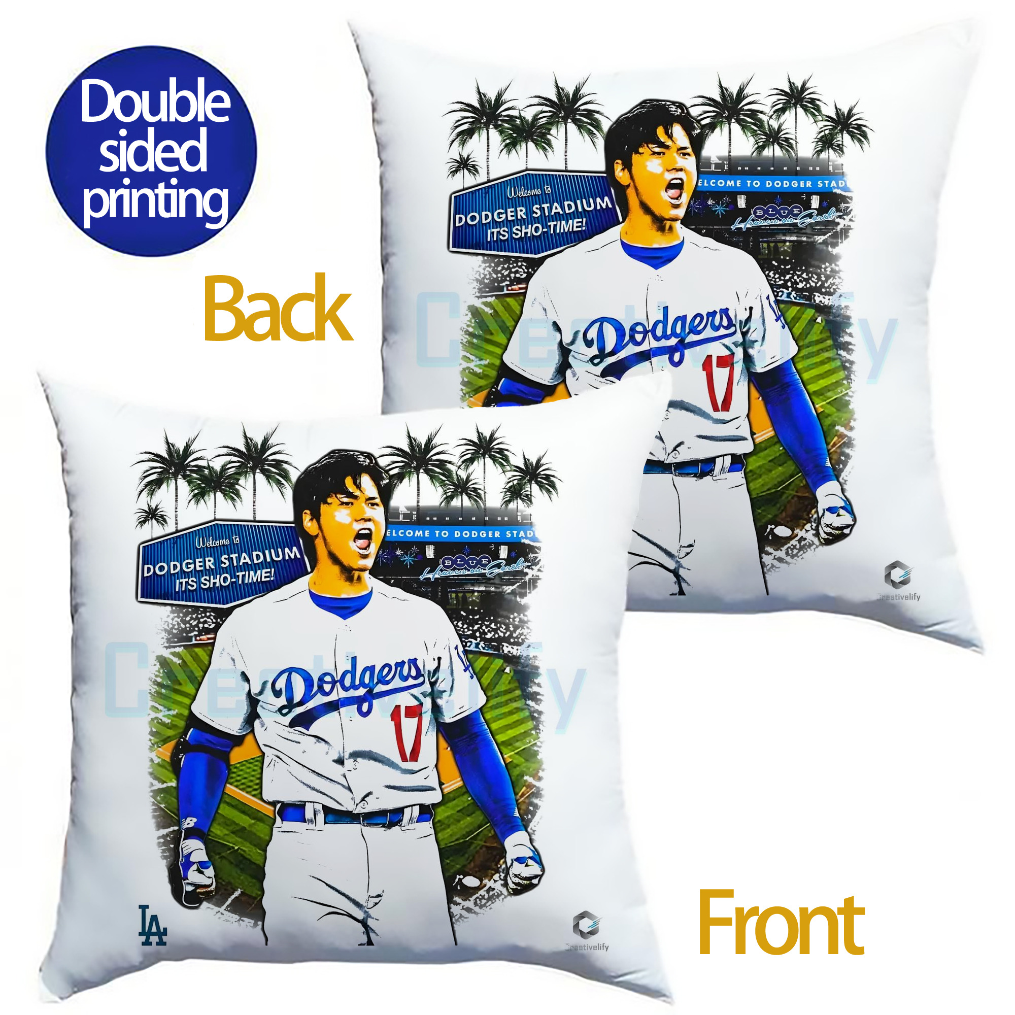  Soft Polyester Pillow Cover With Insert – Double-Sided Design, Invisible Zipper, Durable & Breathable – Easy Care Cushion Set